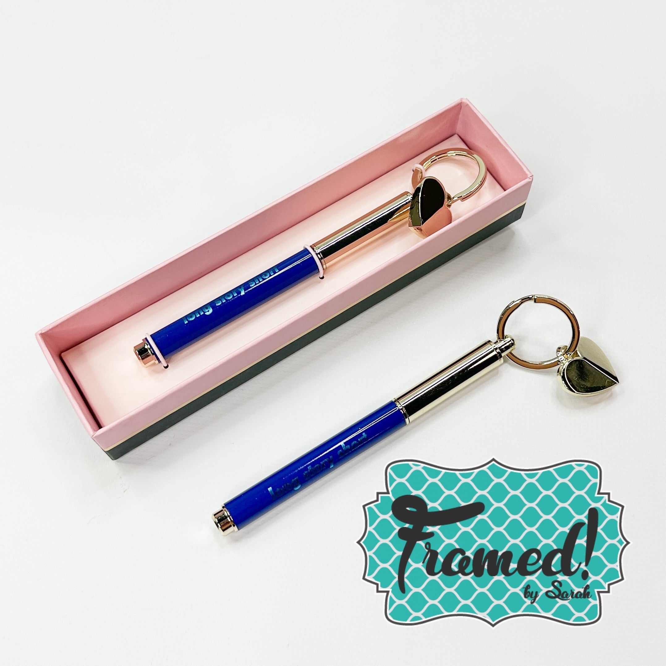 ks golden heart keyfob pen