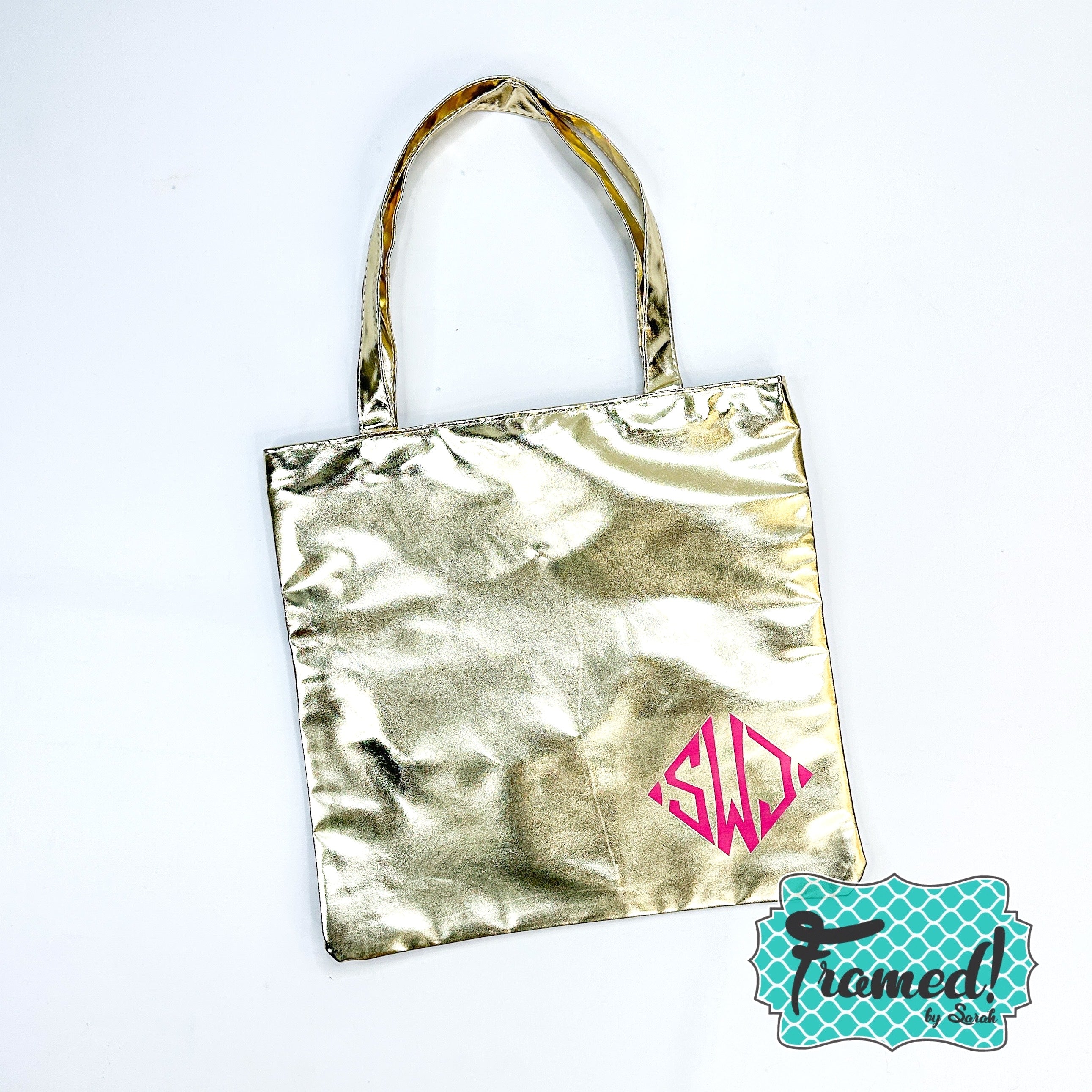 Gold Monogrammed Tote