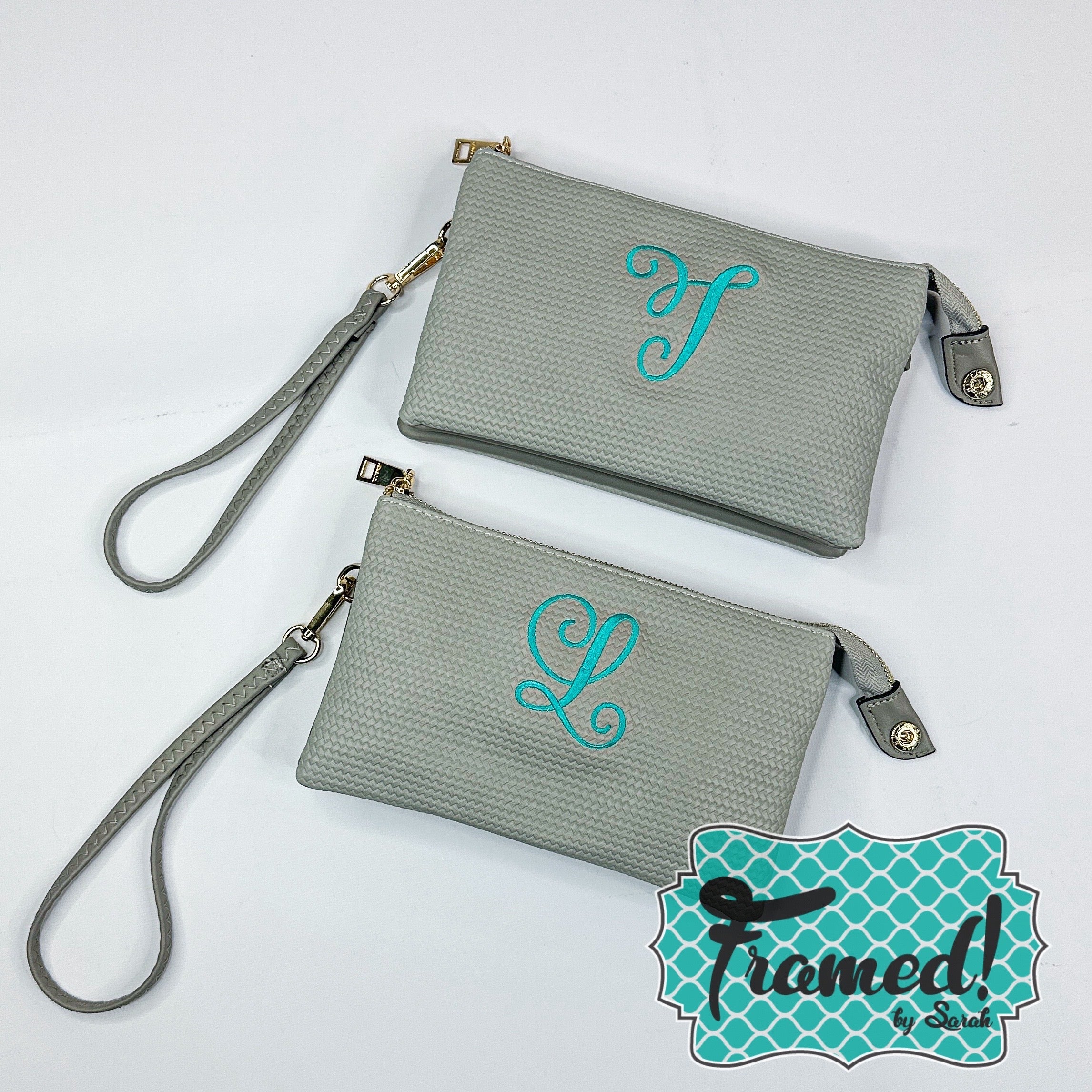 Gray Compartment Crossbody Purse