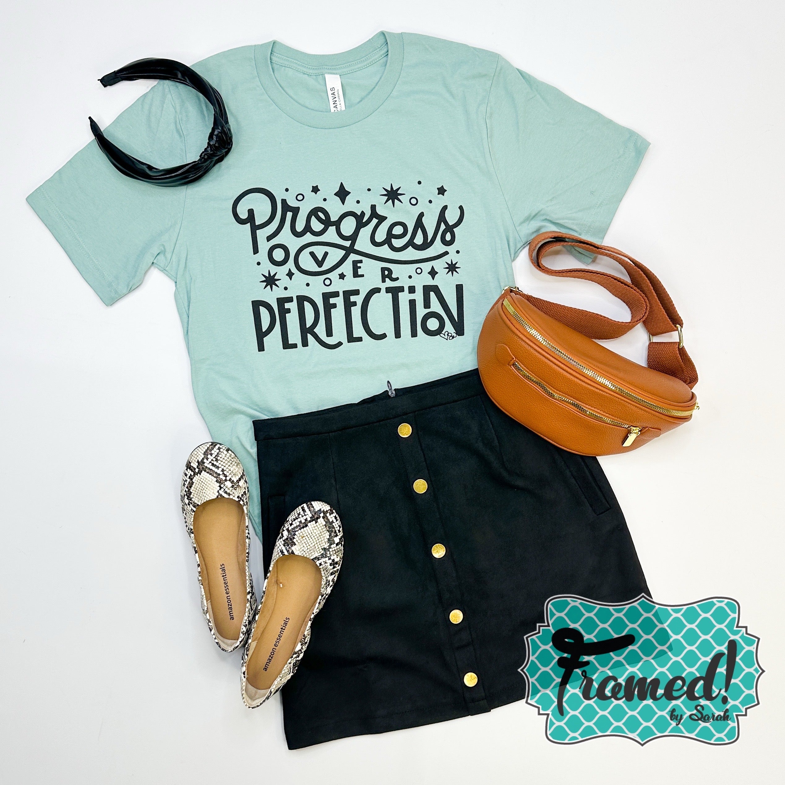 'Progress Over Perfection' Graphic Tee