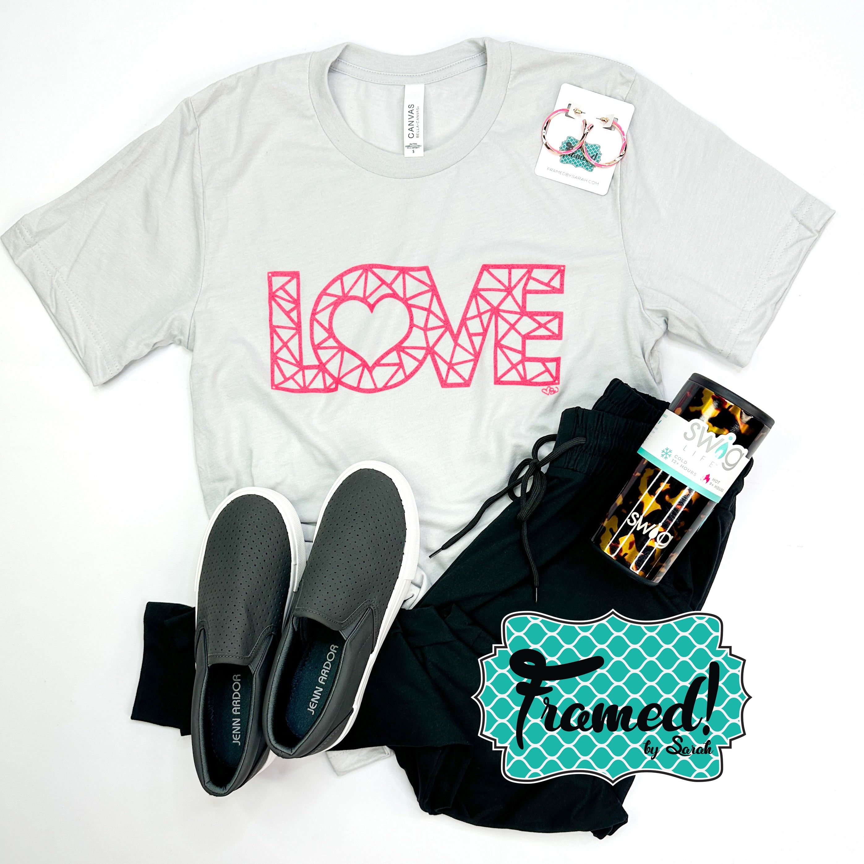 Geometric LOVE Graphic Tee