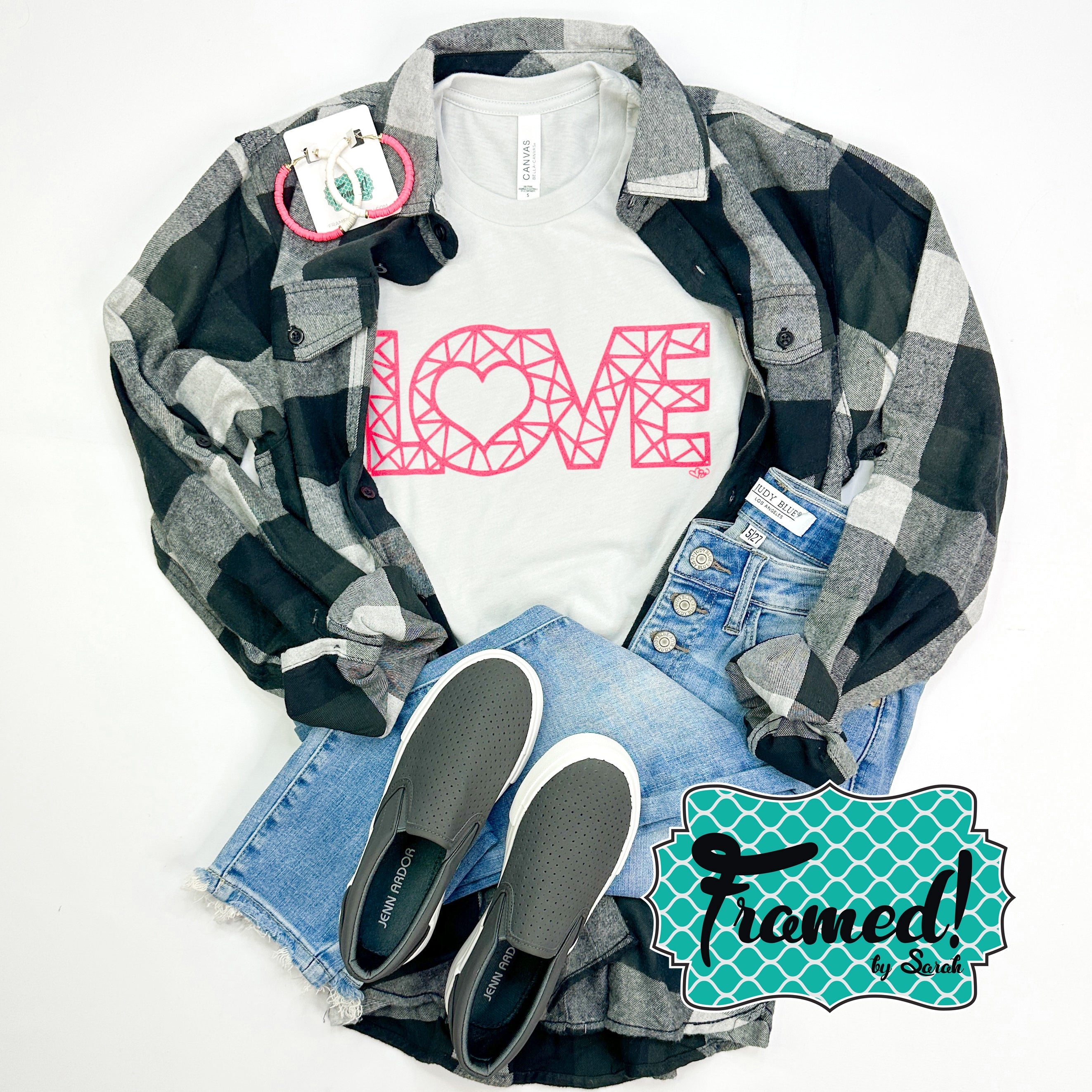 Geometric LOVE Graphic Tee