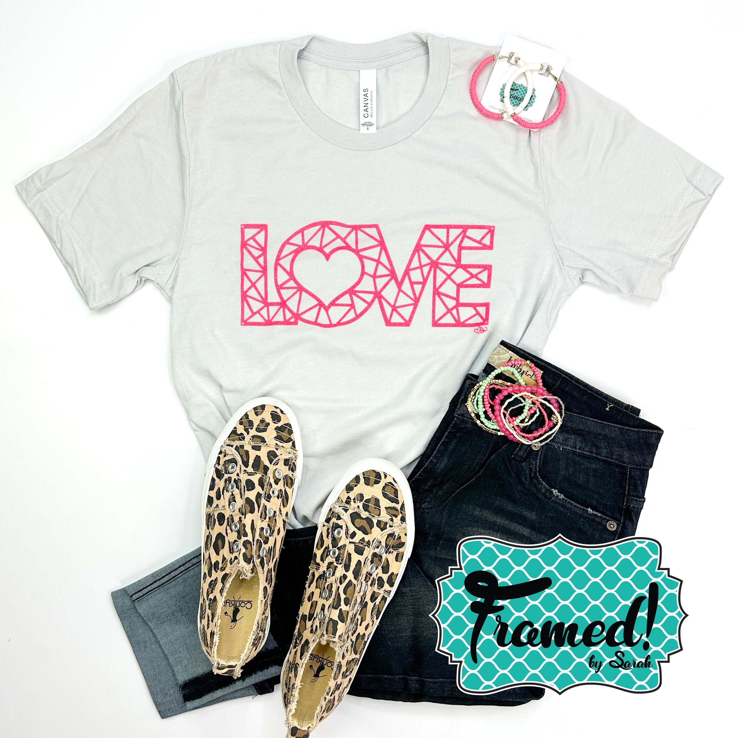 Geometric LOVE Graphic Tee