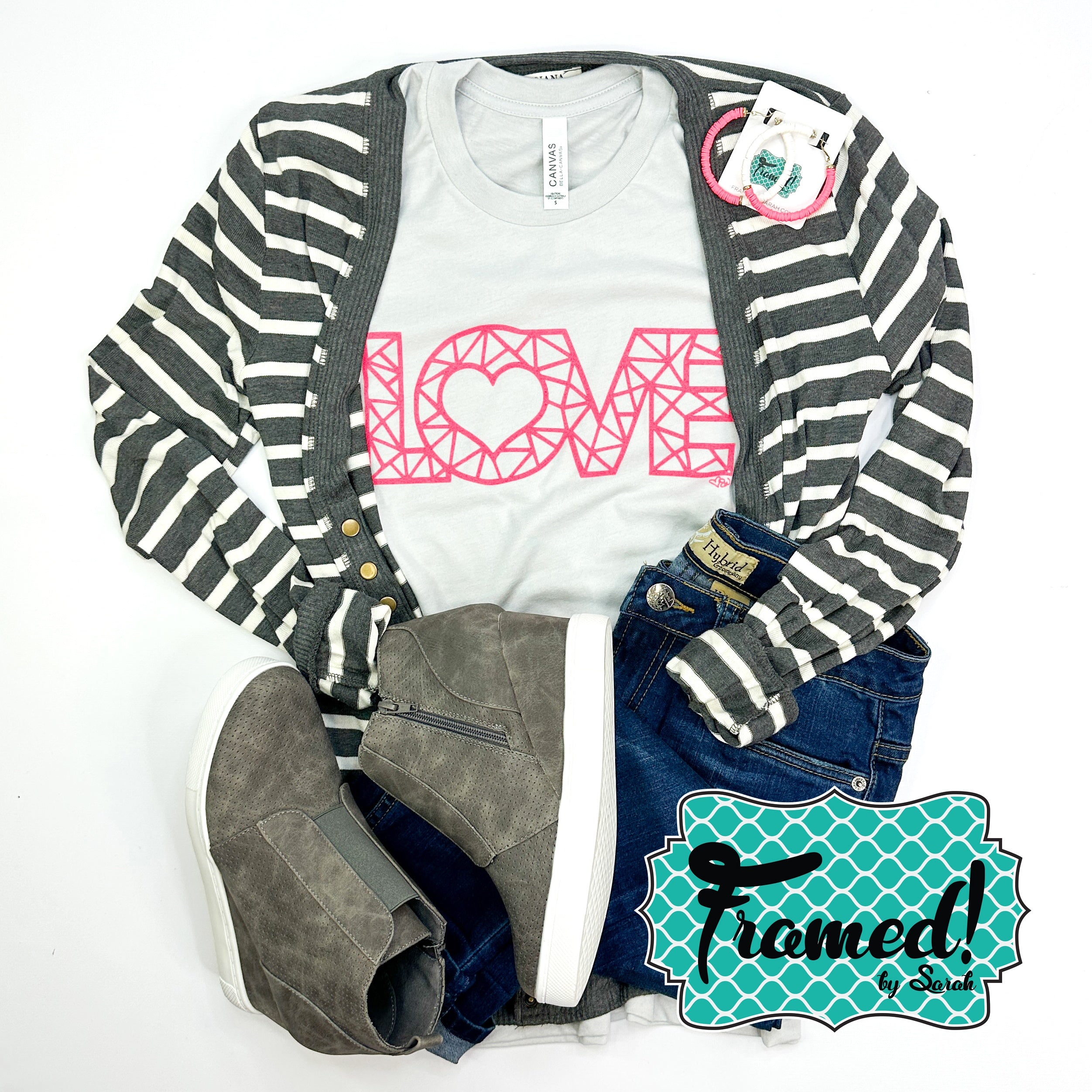 Geometric LOVE Graphic Tee