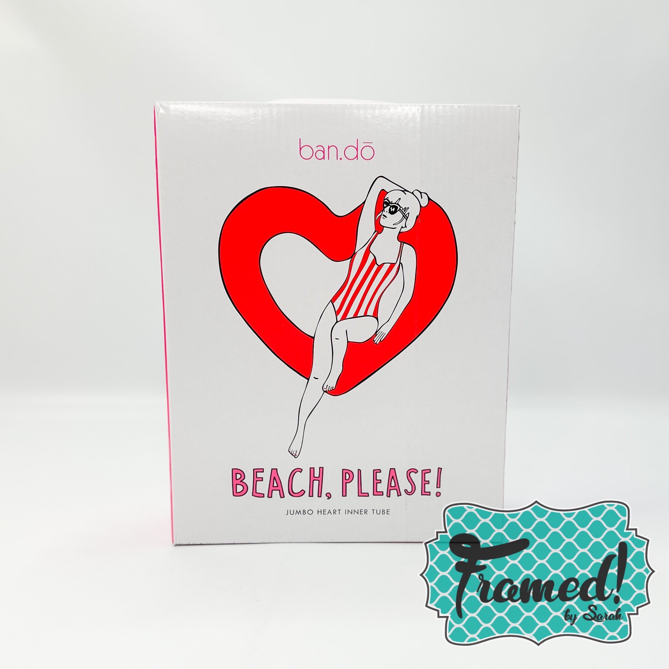 Beach Please! Red Jumbo Heart Pool Float