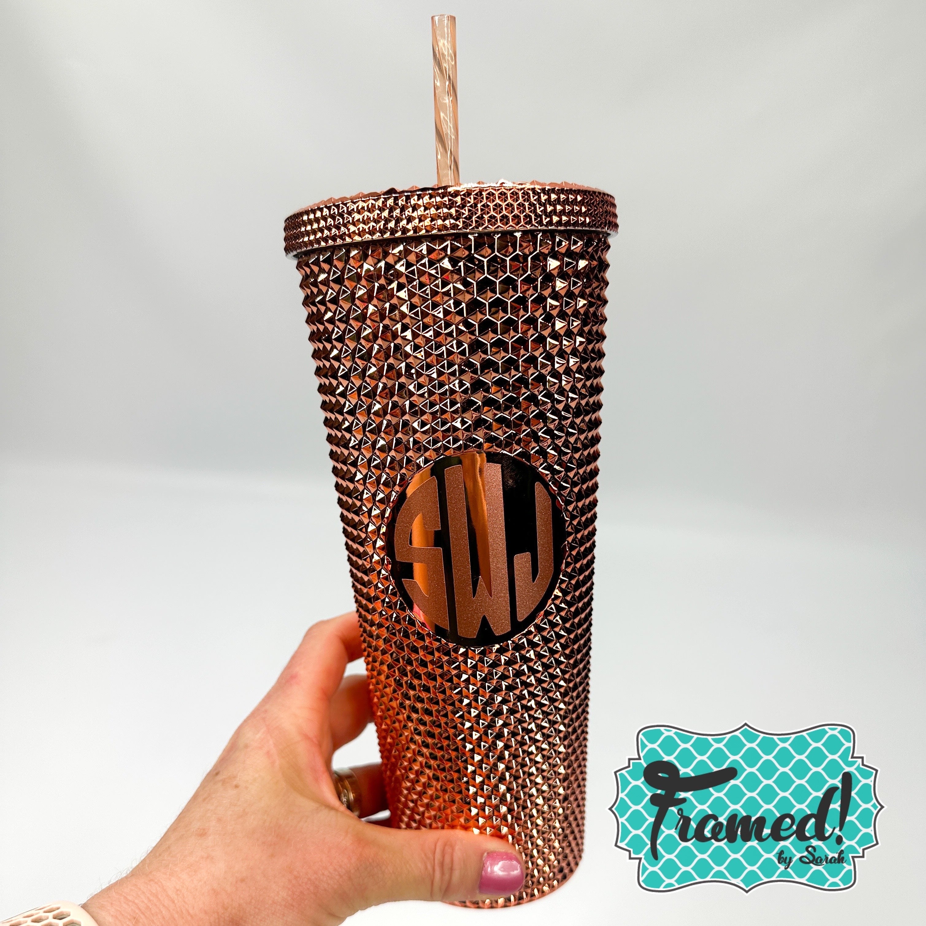 Rose Gold Studded Tumbler