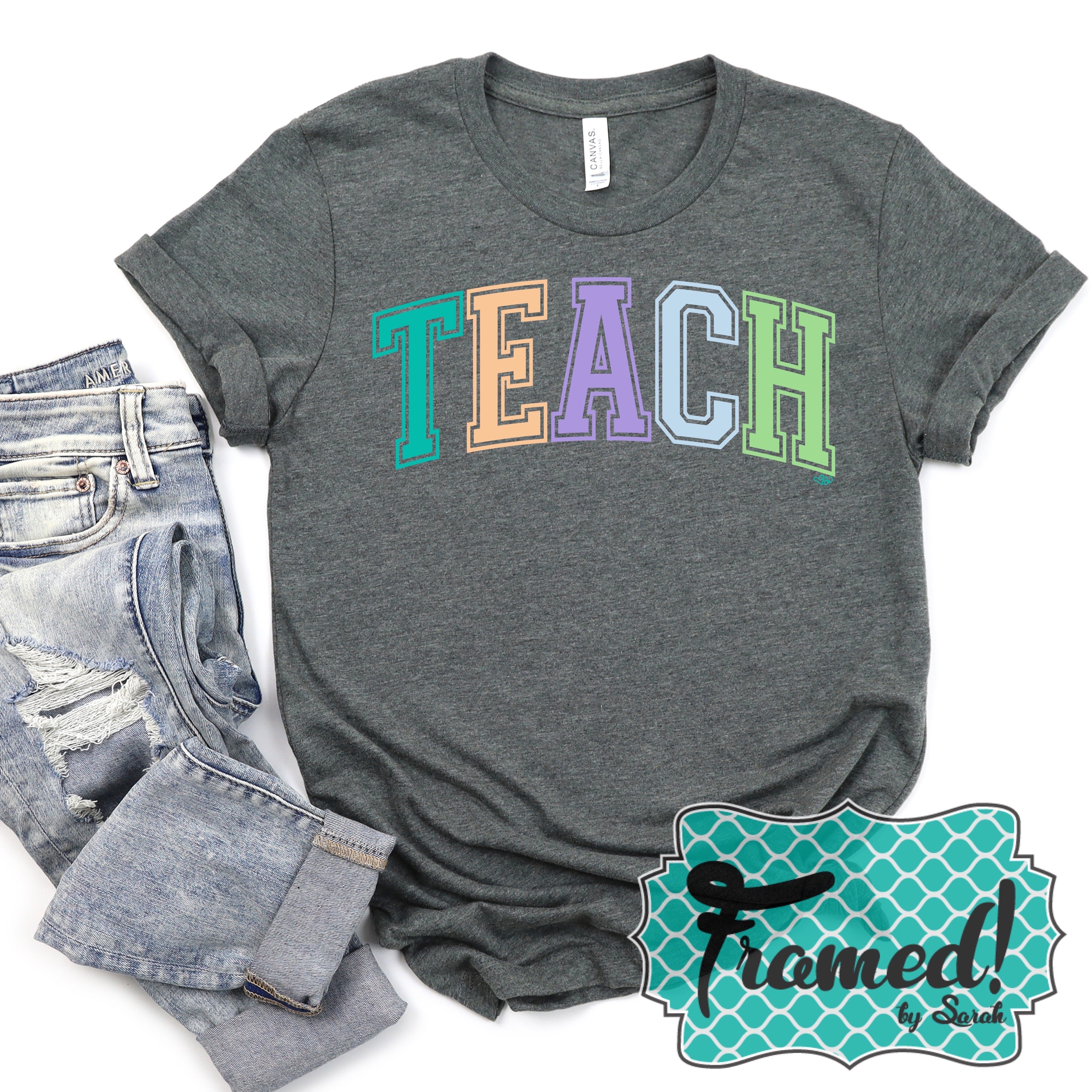 Pastel "Teach" Graphic Tee