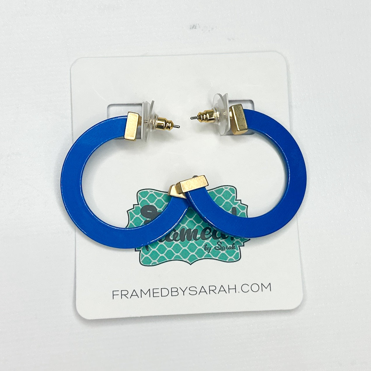 Medium Royal Blue MS Acrylic Hoops