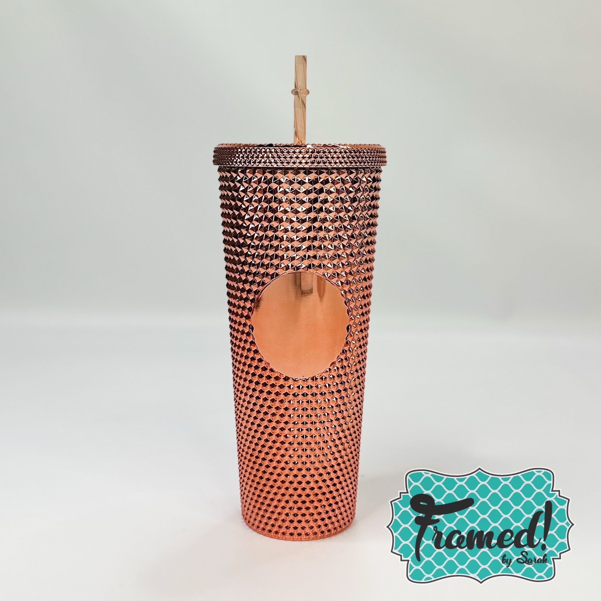 Rose Gold Studded Tumbler