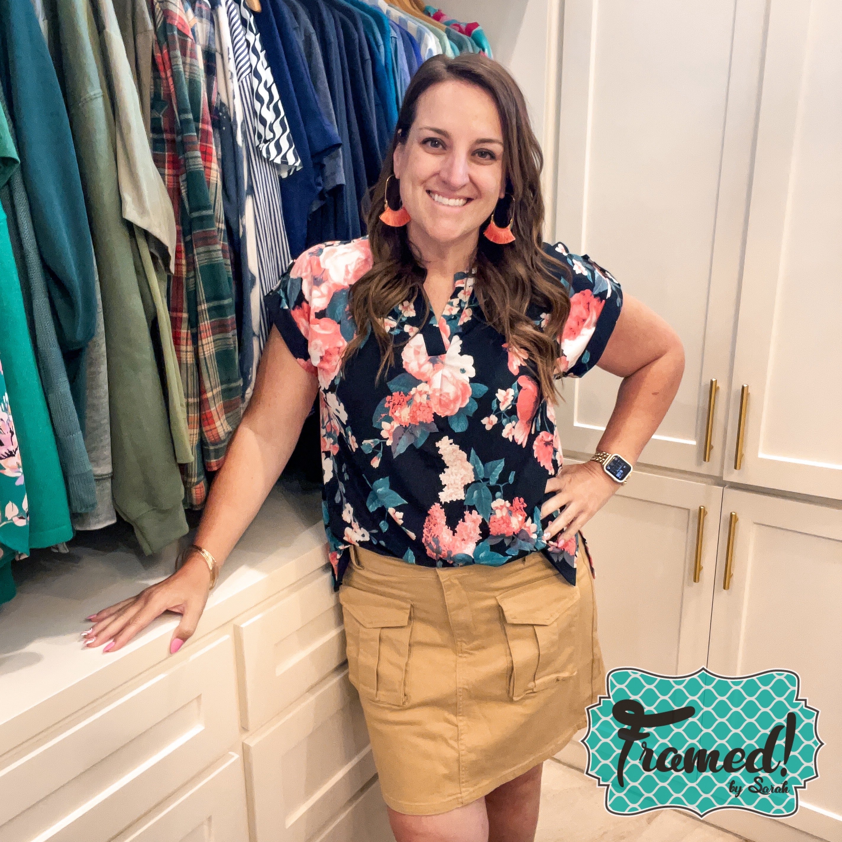 Khaki Carly Cargo Skirt (Sm/Md only)