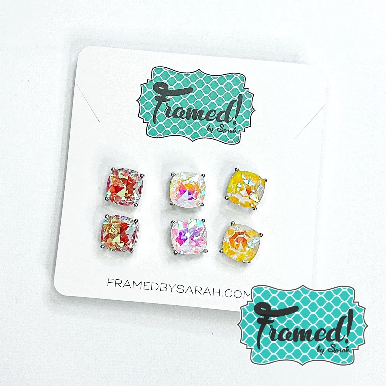 Set of 3 Oversized Jewel Earrings