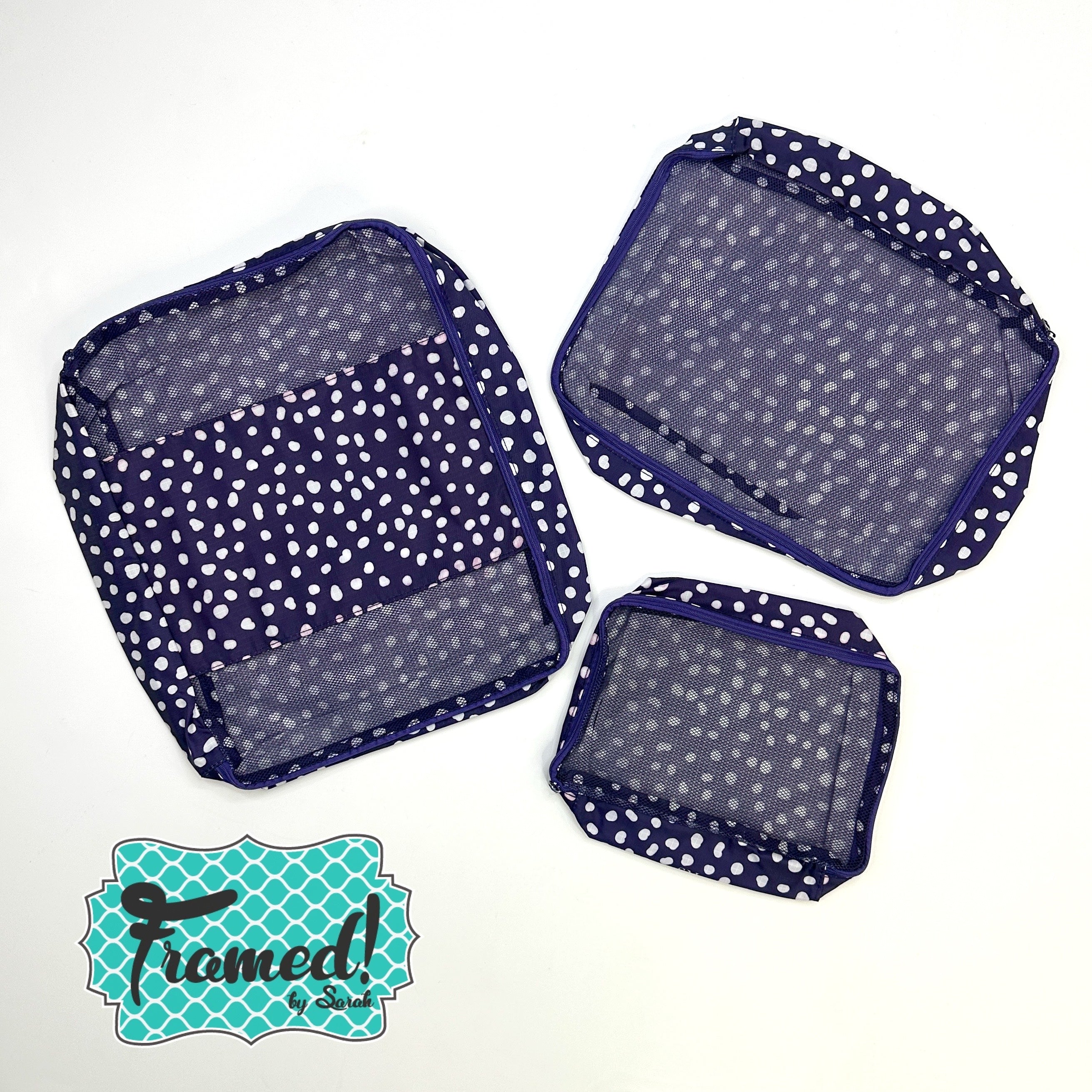 Set of 3 Printed Packing Cubes