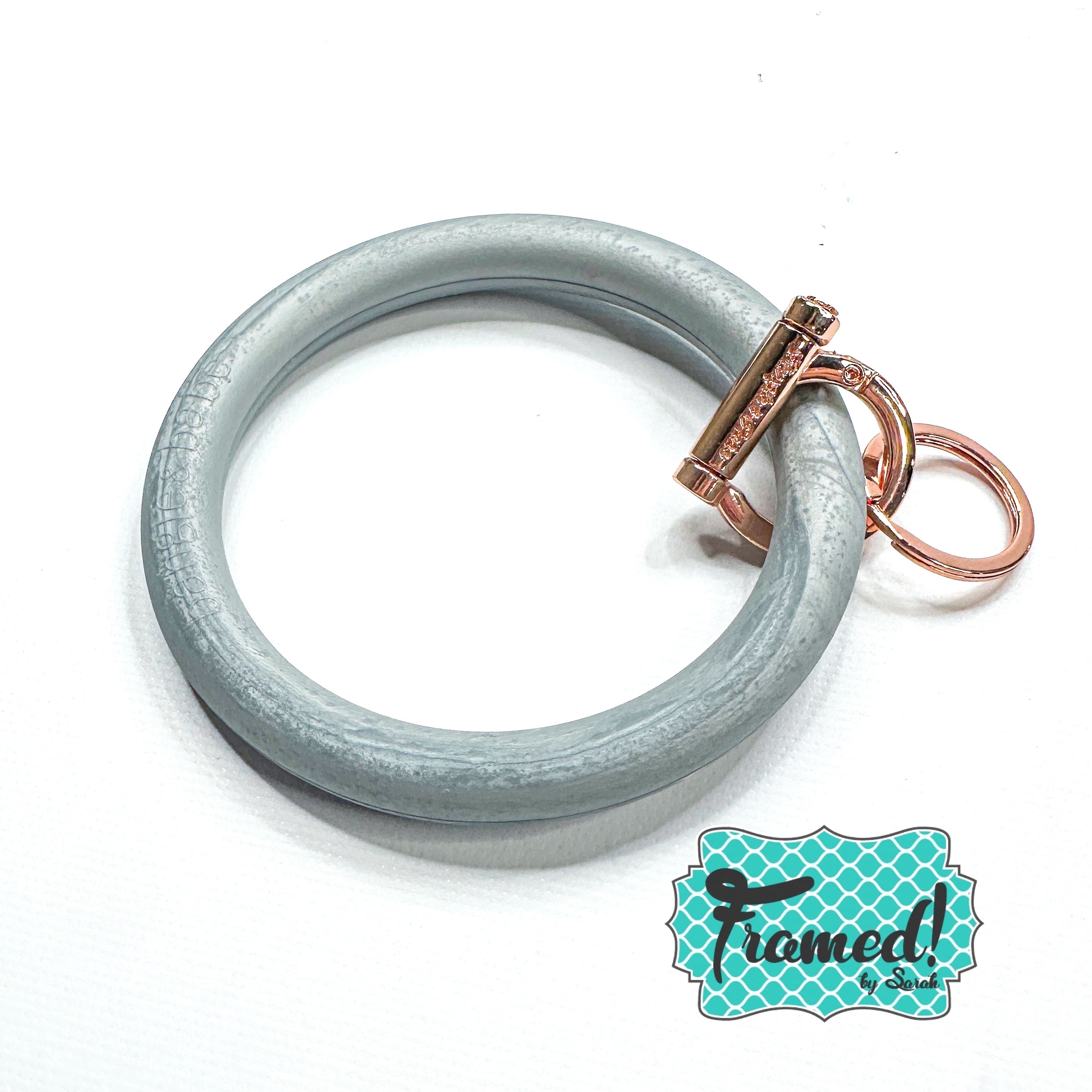 Silver Bangle Bracelet Keychain