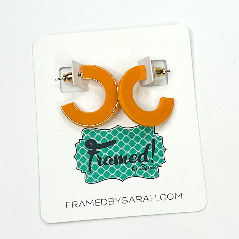 Small Sunshine MS Acrylic Hoops