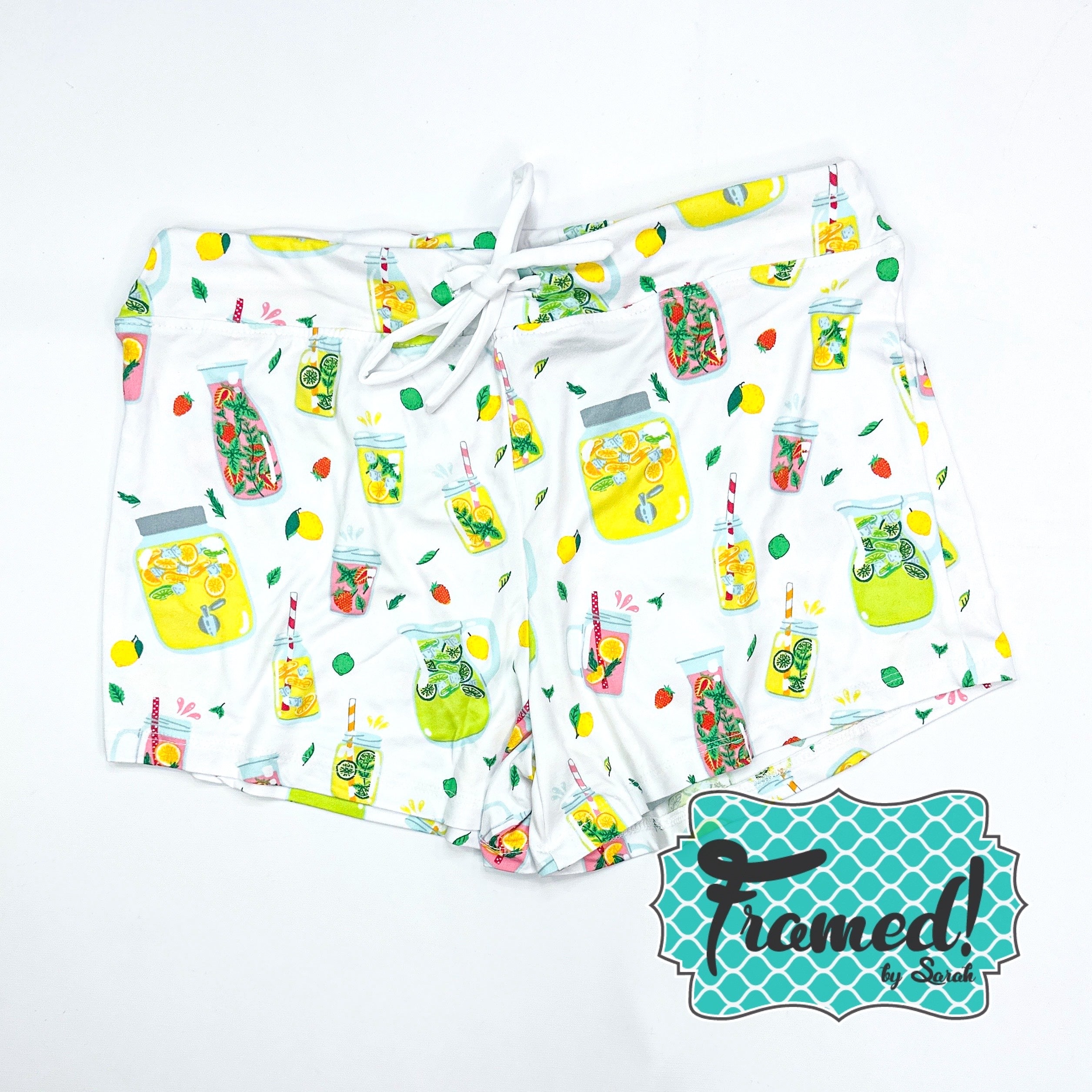 Summer Sips Pajama Shorts