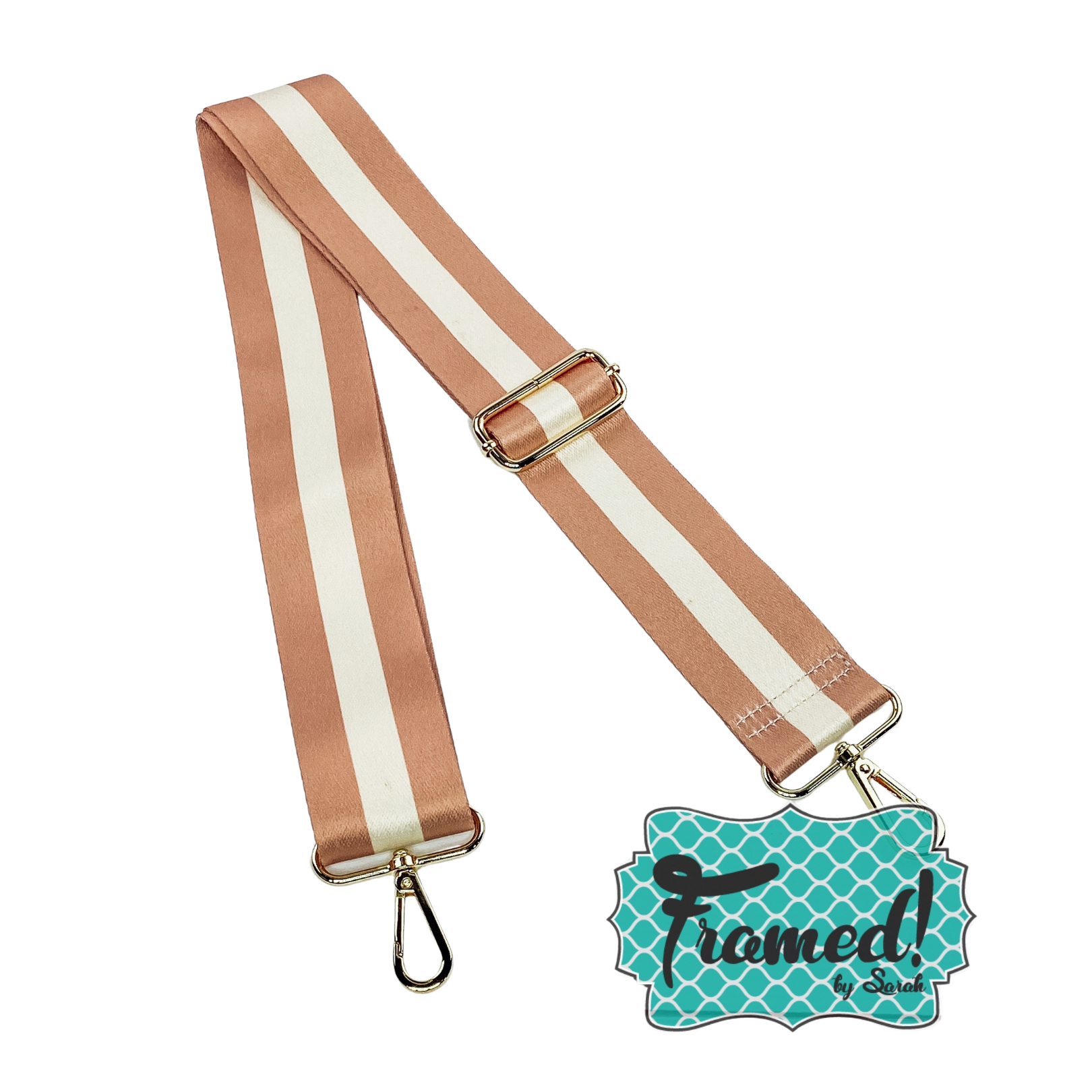Tan Stripe Guitar Bag Strap