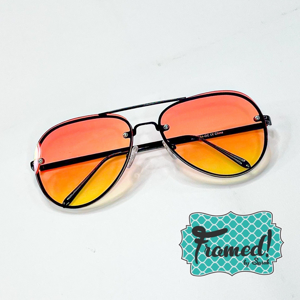 Tinted Aviator Sunglasses