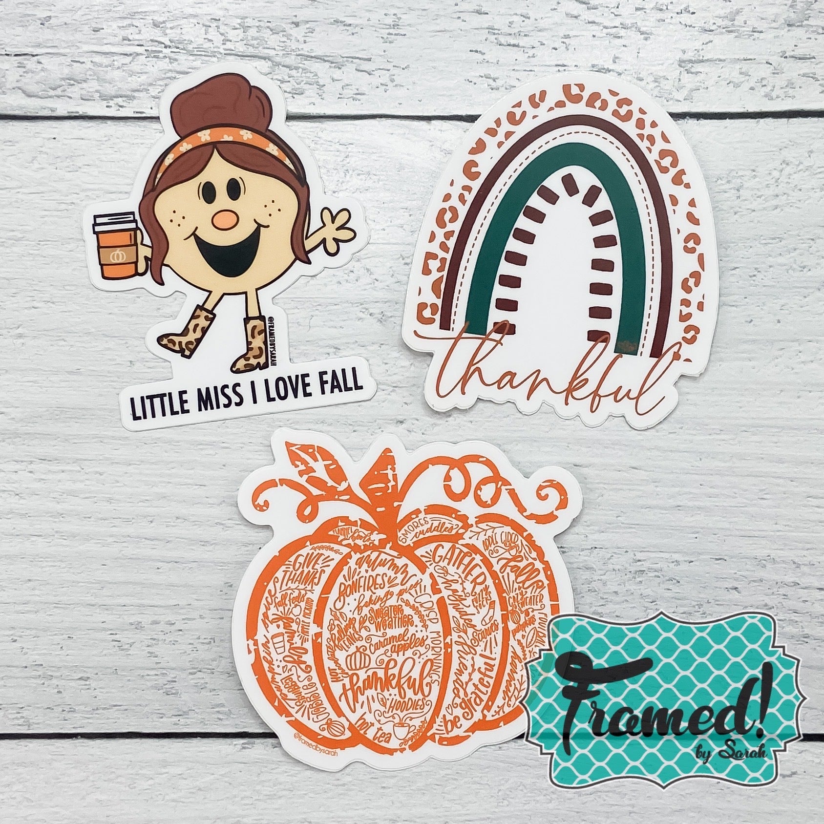 Little Miss I Love Fall Sticker