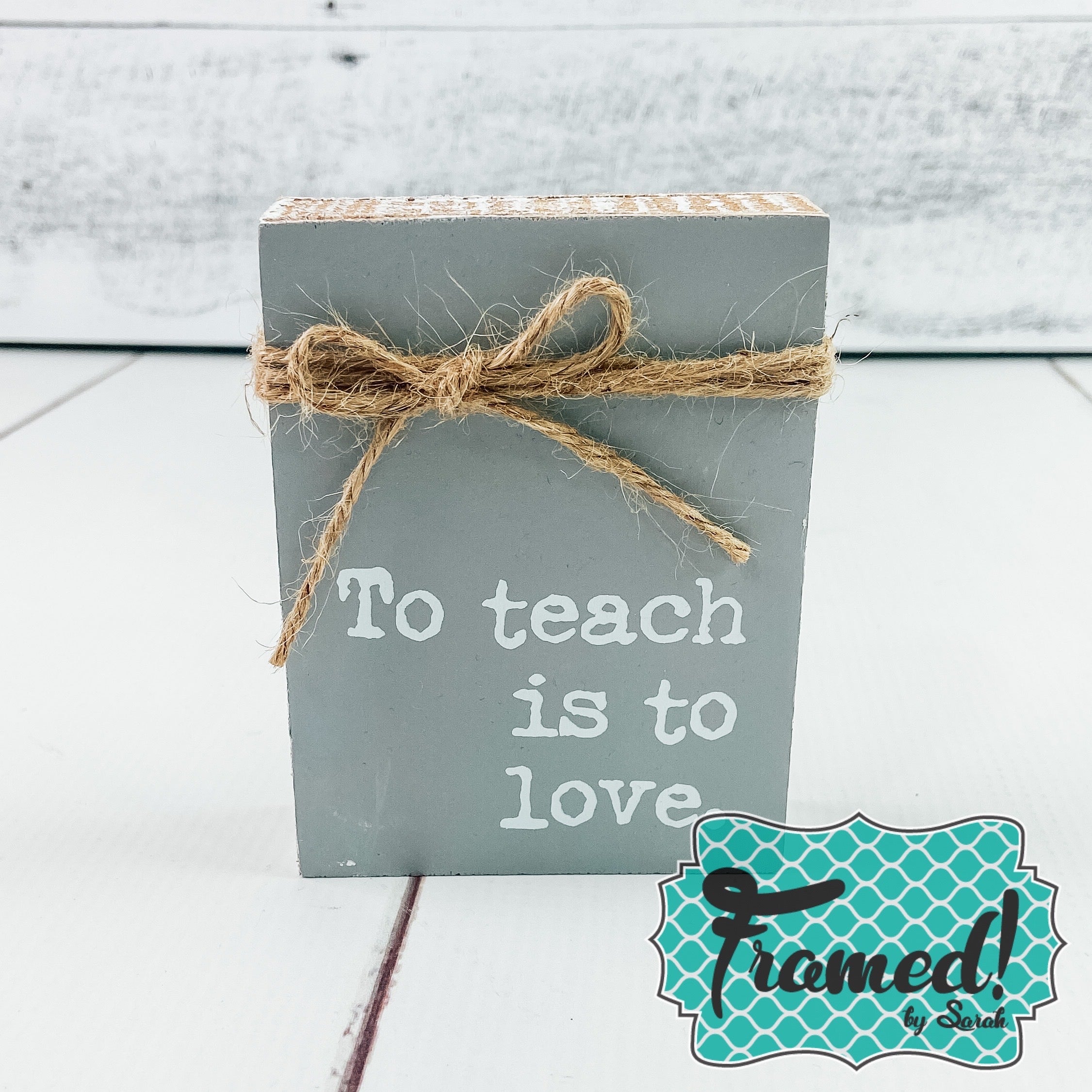 Mini Jute Block Signs