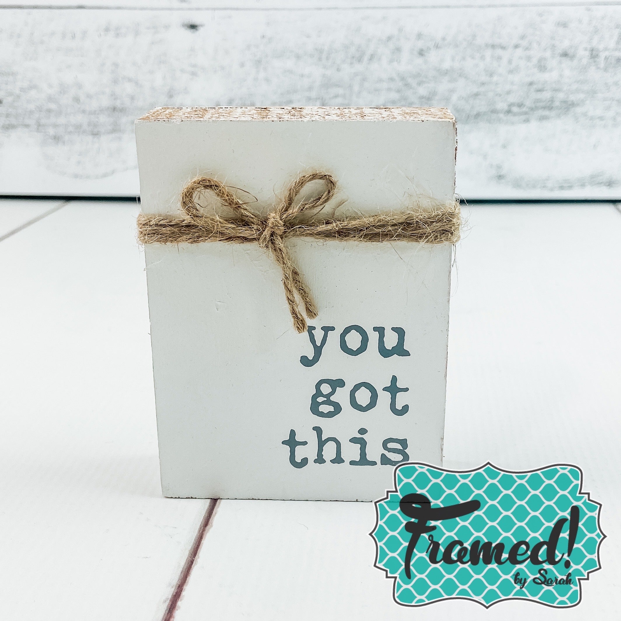 Mini Jute Block Signs