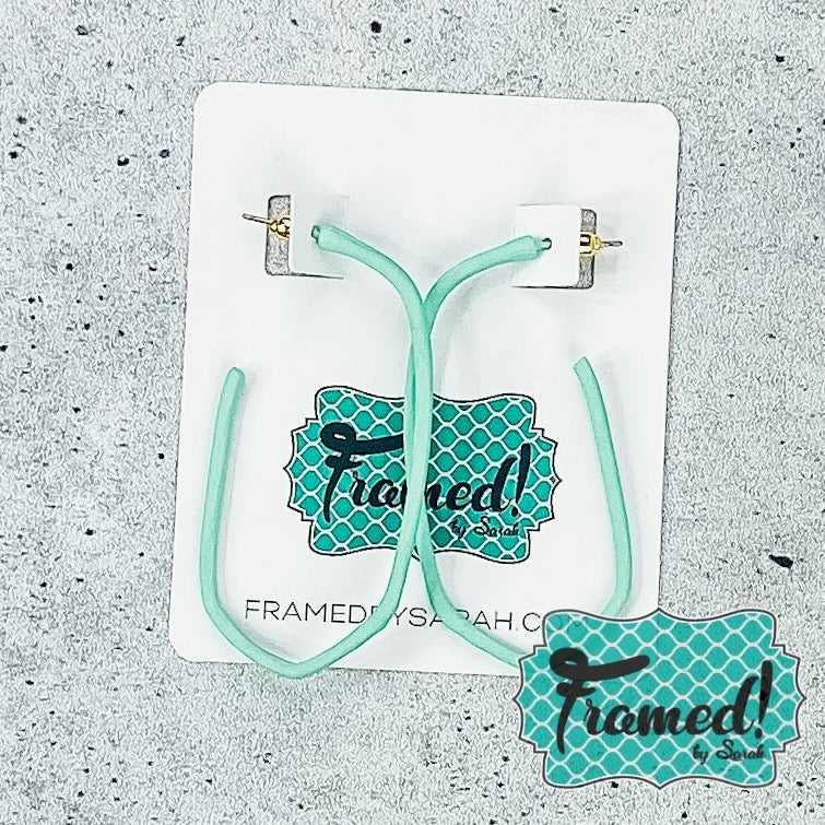 Mint Loop Earrings