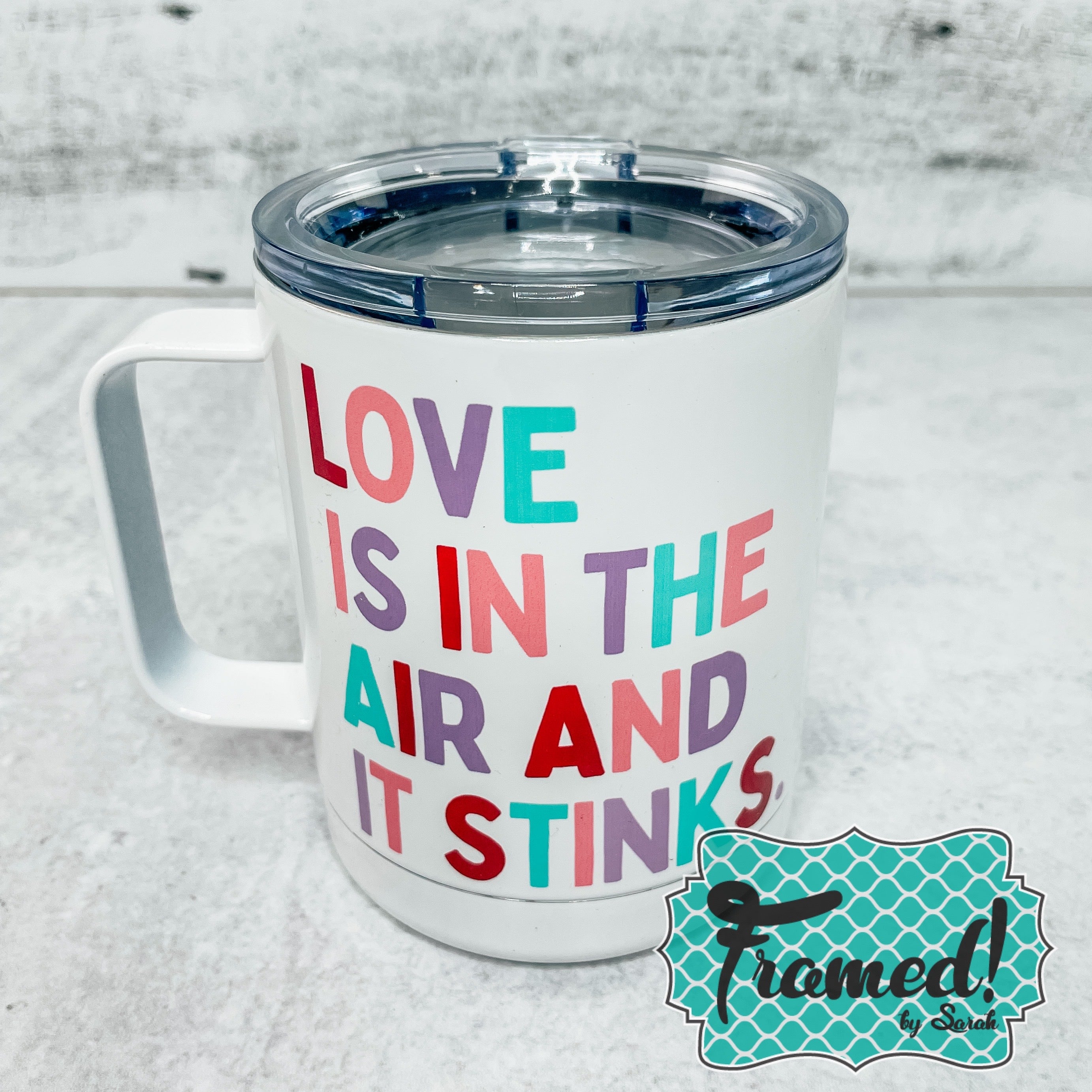 Love is in the air and it stinks Travel Mugs
