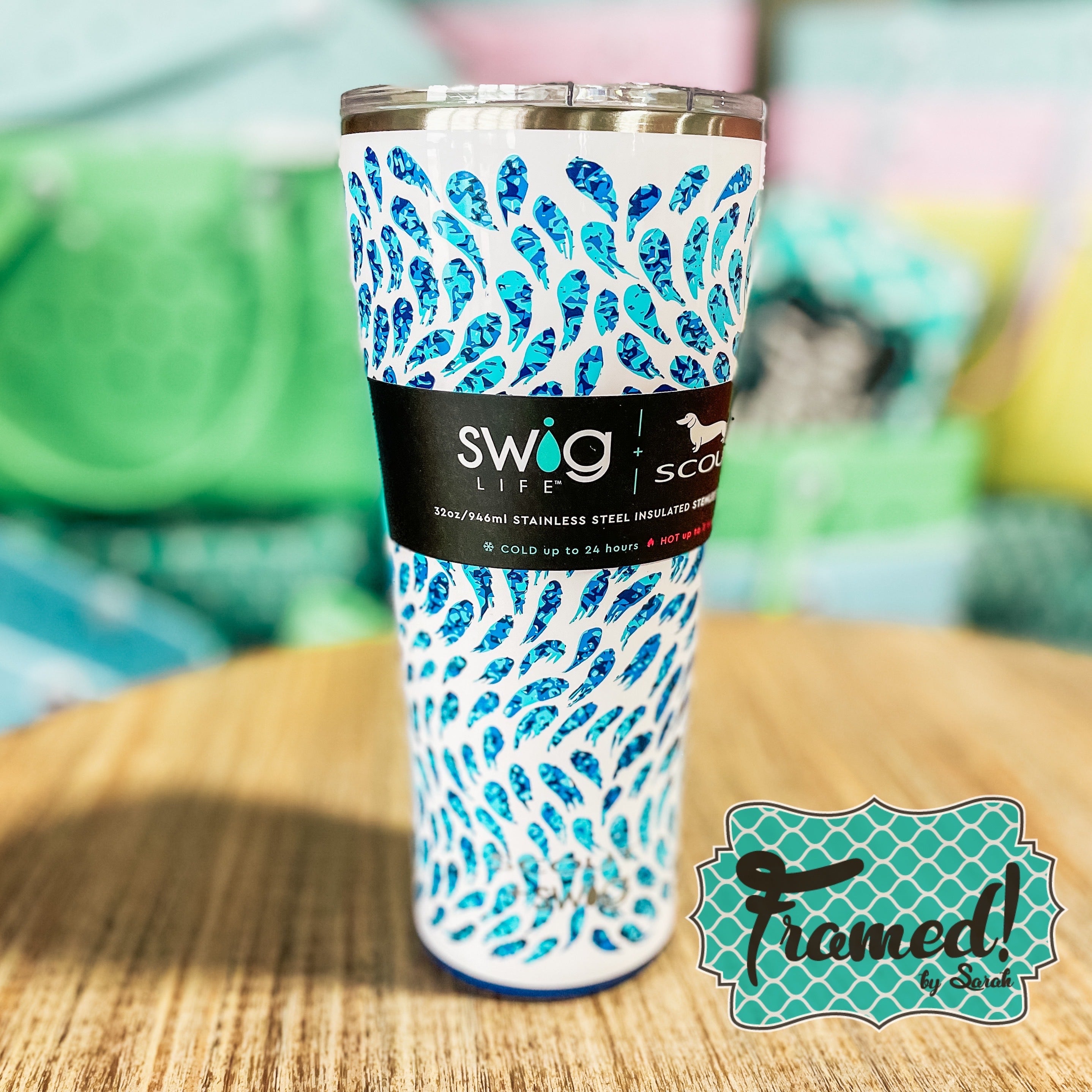 Scout + Swig 32 oz. Stainless Steel Tumbler - Swim School