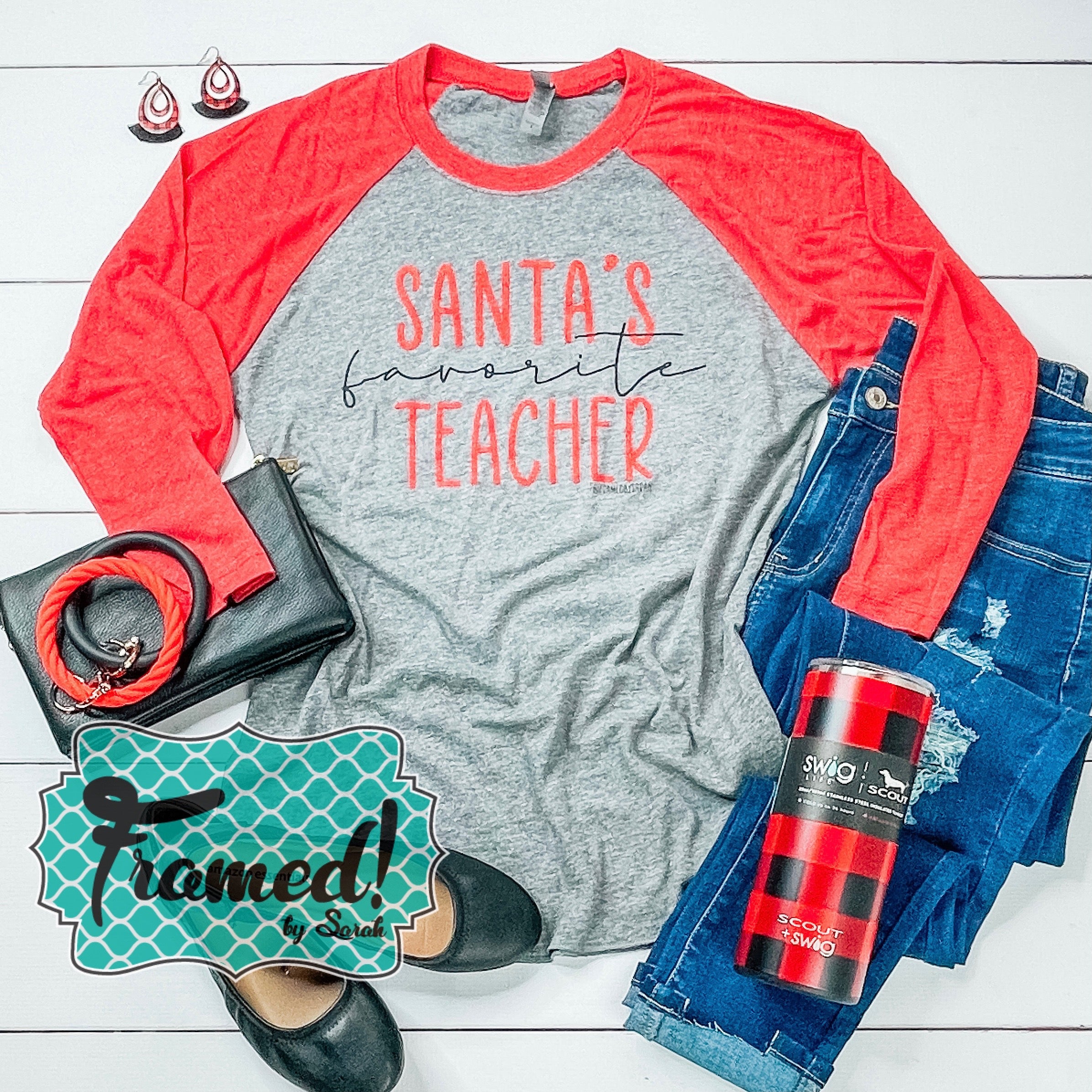 Santa's Favorite Teacher Graphic Teacher (3X only)