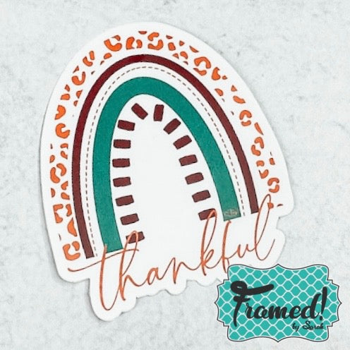 Thankful Rainbow Sticker