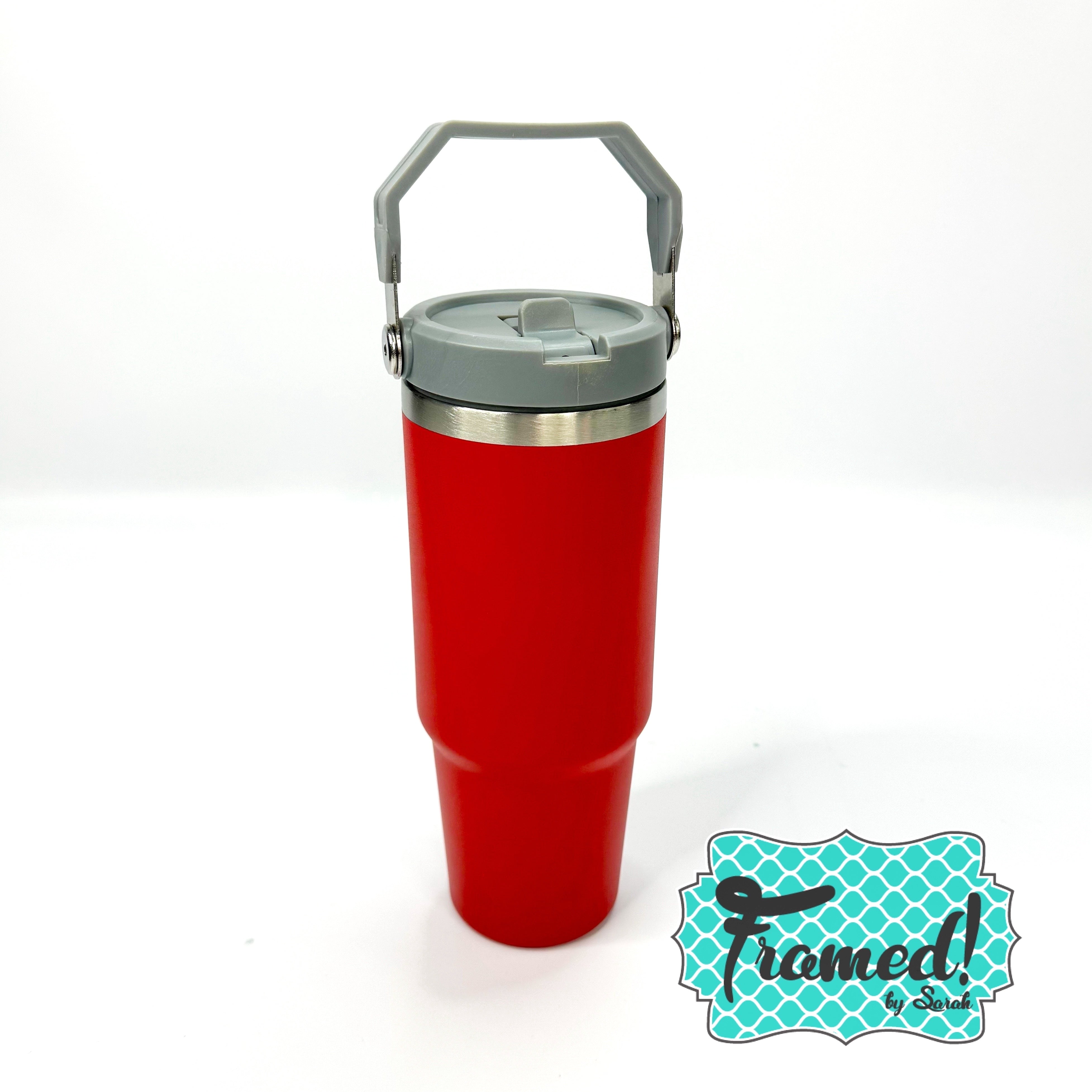 Red 30 oz Matte Tumbler