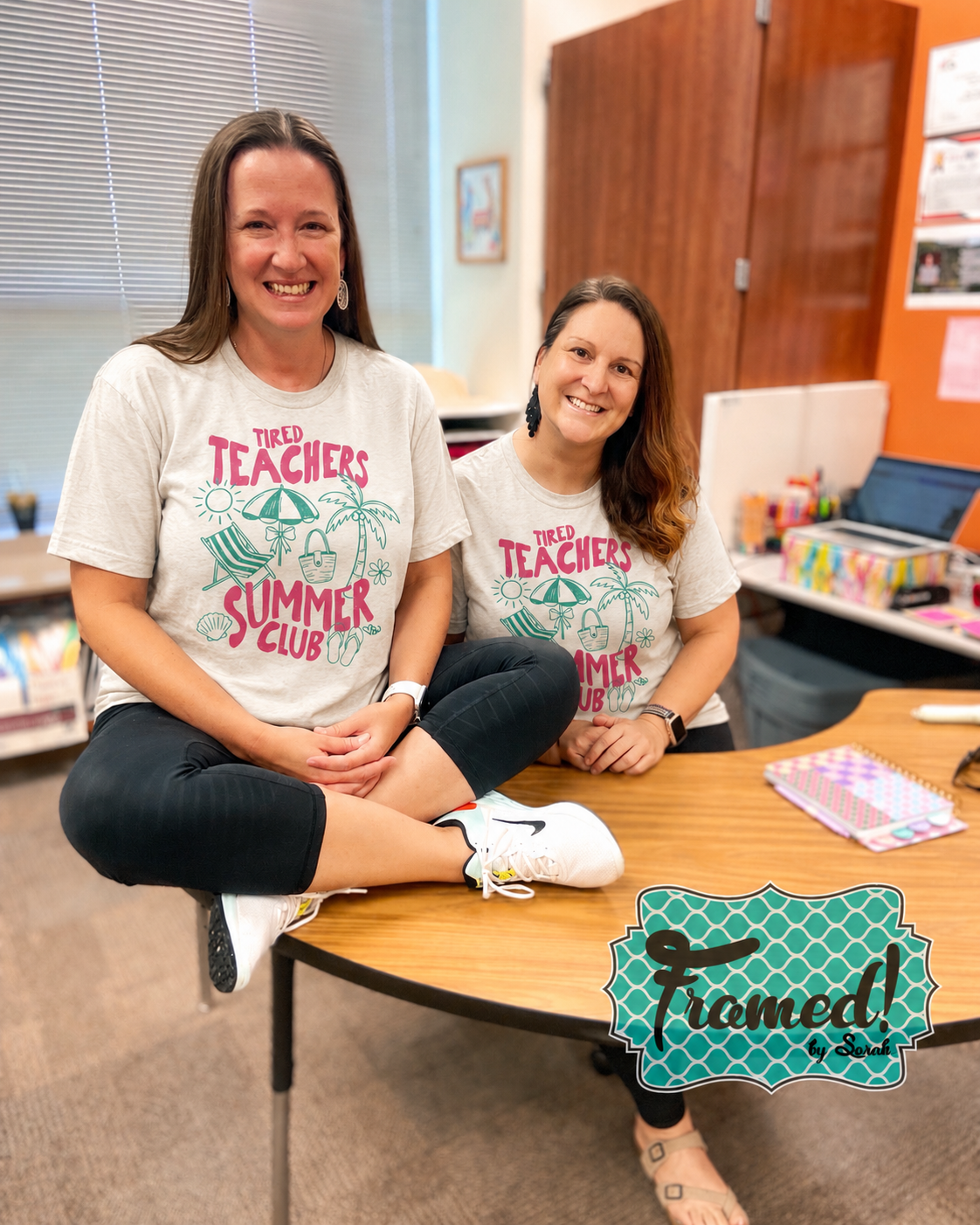Tired Teacher Summer Club Graphic Tee