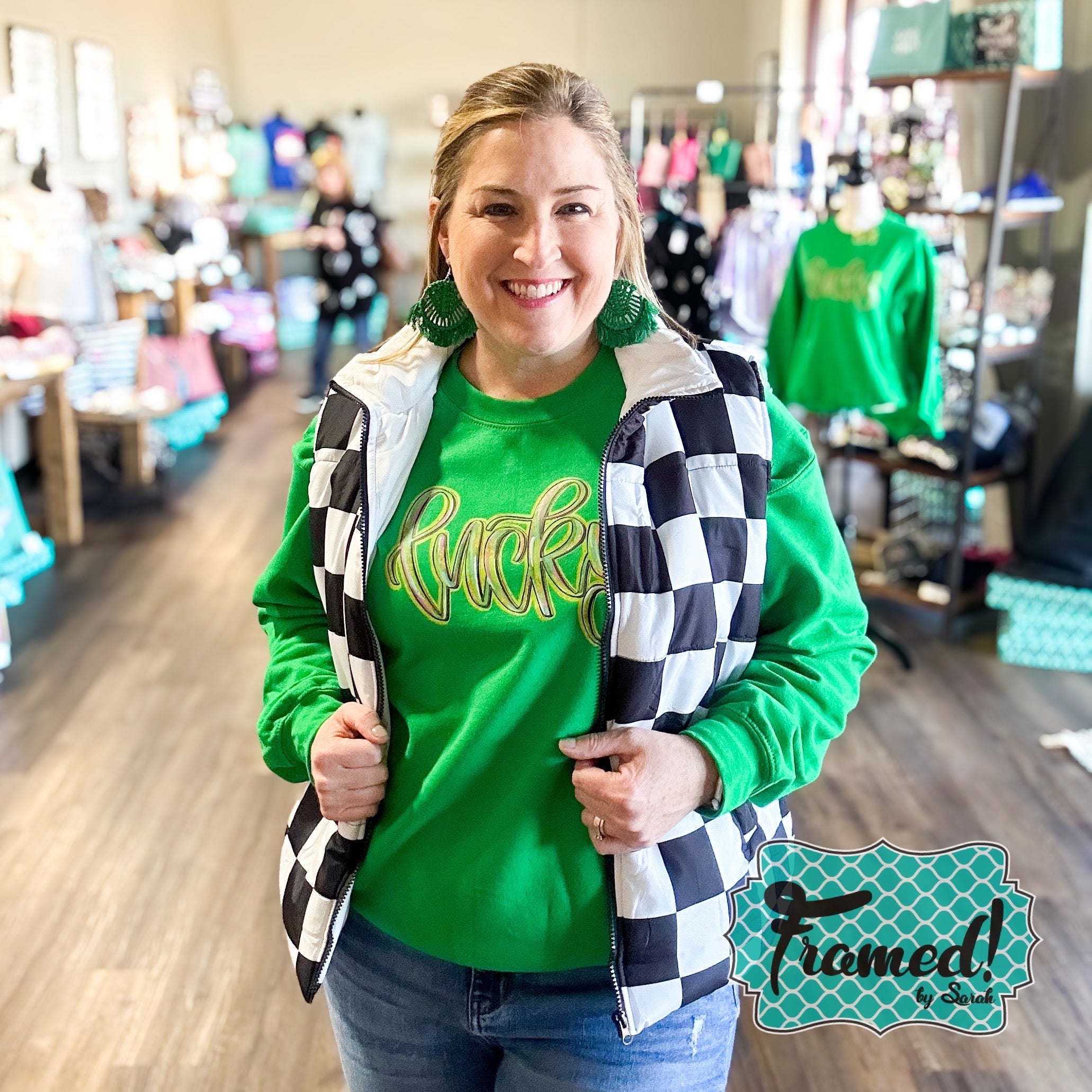 Green 'Lucky' Sweatshirt