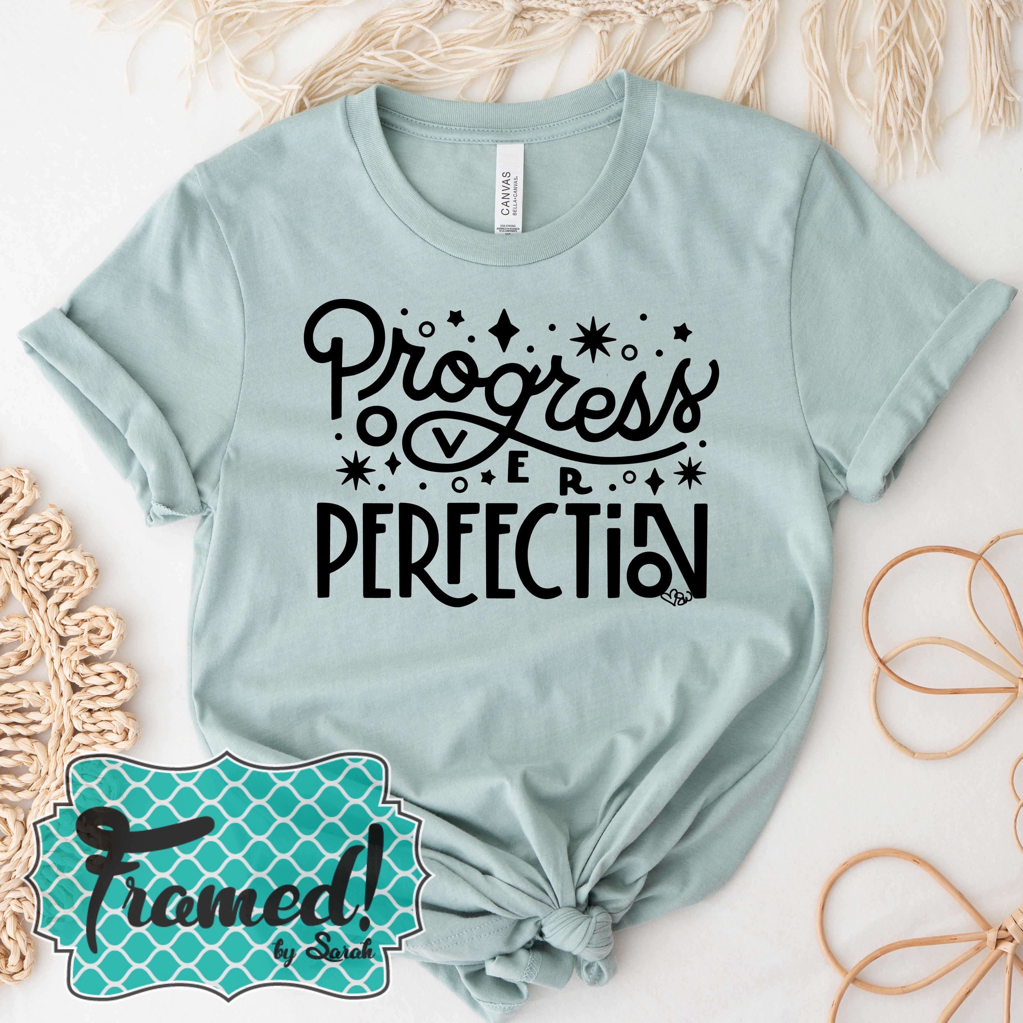 'Progress Over Perfection' Graphic Tee