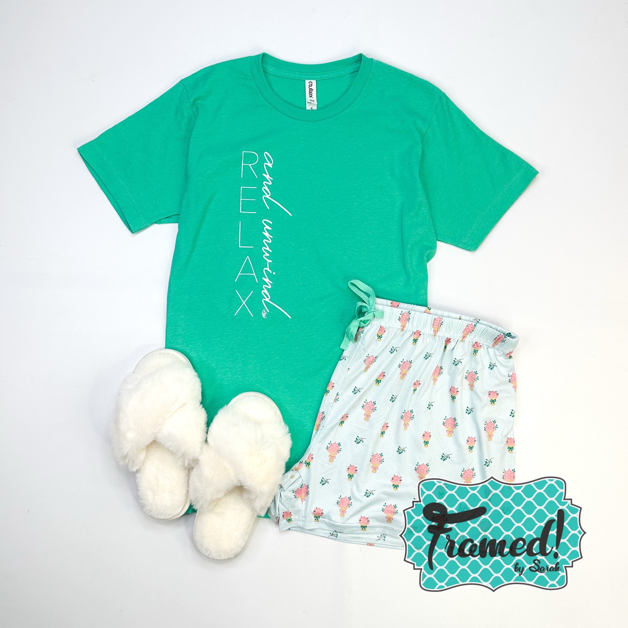 Pastel Floral Pajama Shorts