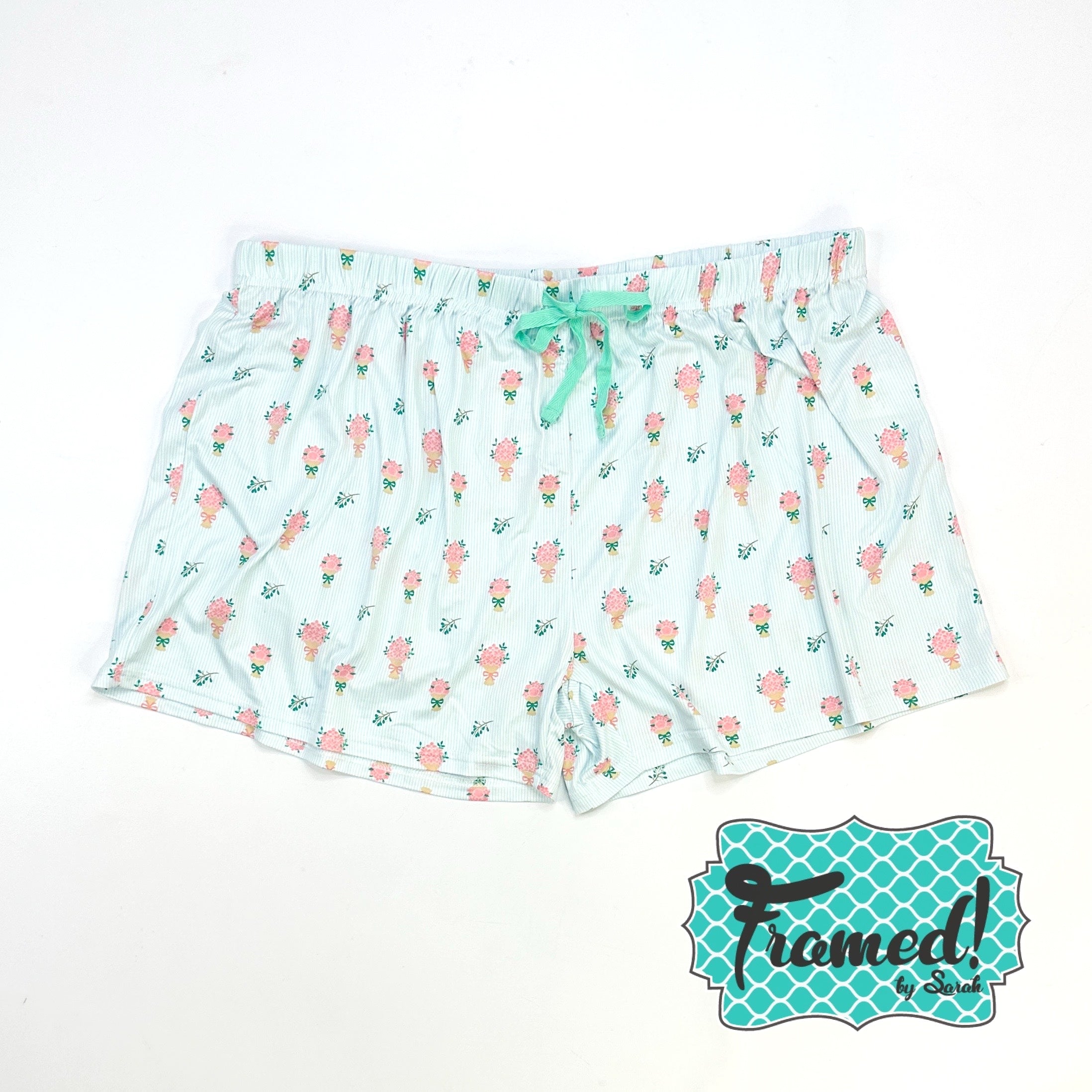 Pastel Floral Pajama Shorts