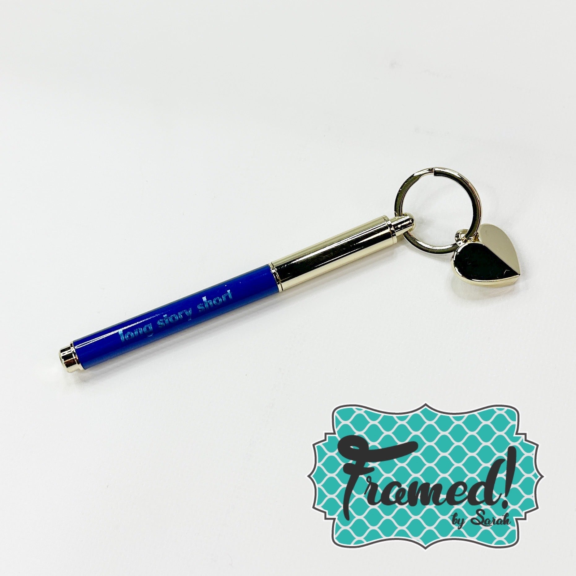 ks golden heart keyfob pen