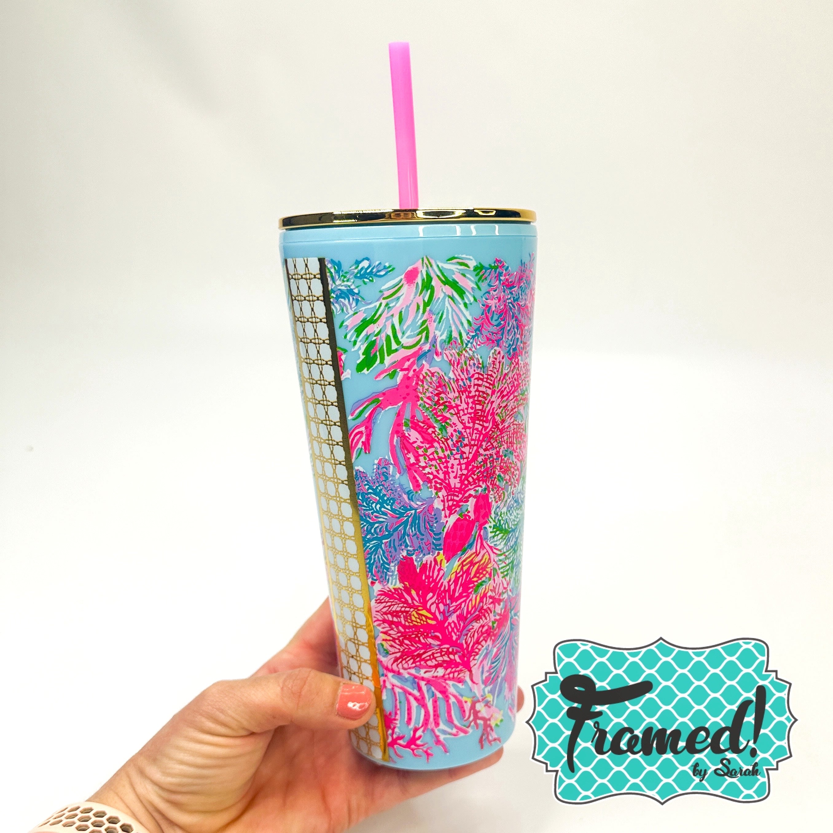 'Lilly Pulitzer' Tumbler with Straw