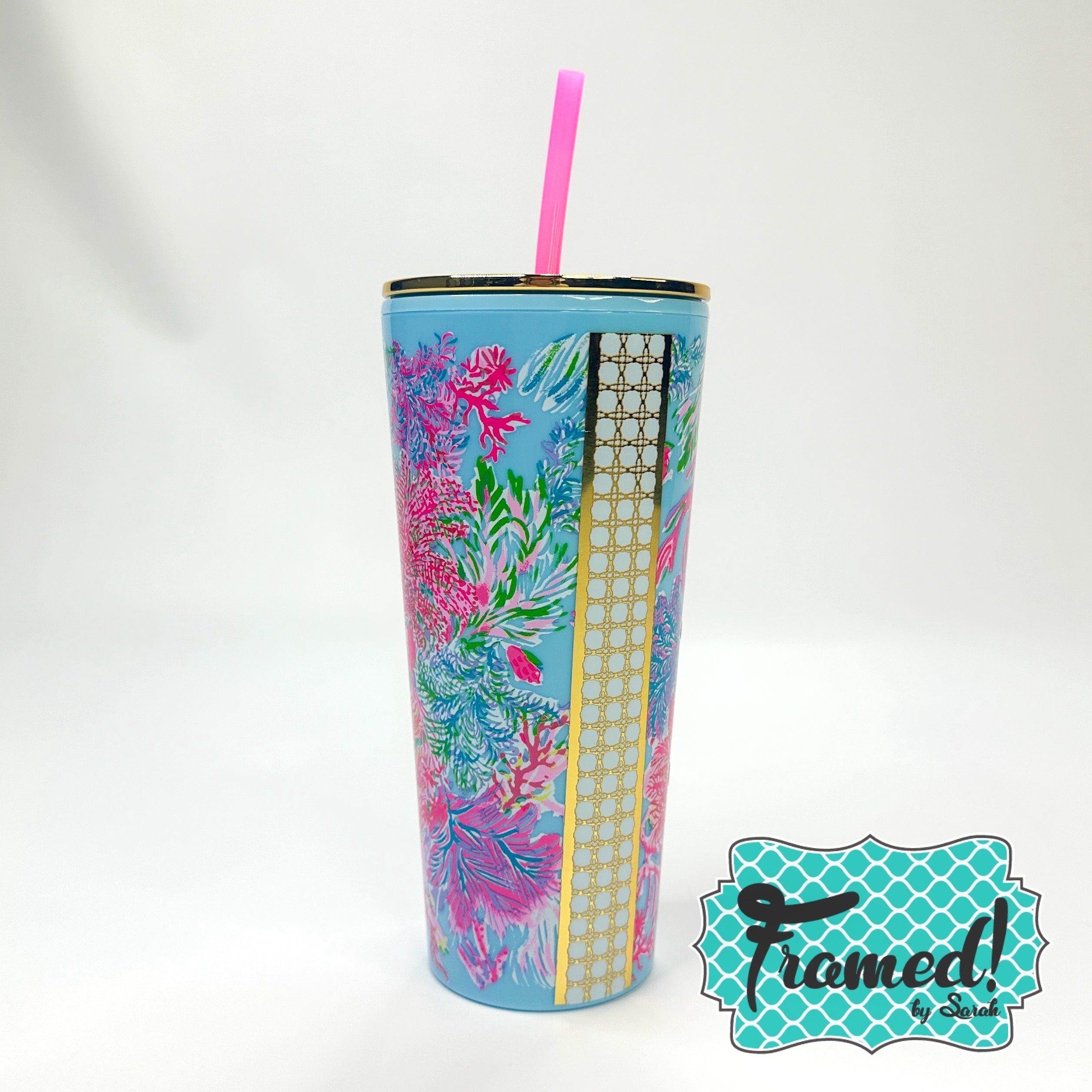 'Lilly Pulitzer' Tumbler with Straw