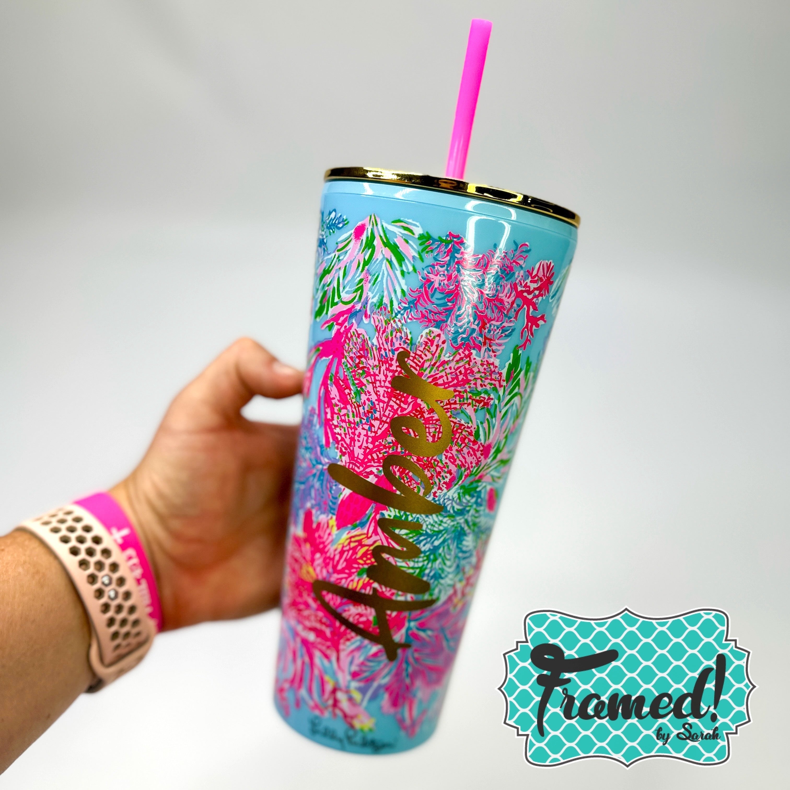 'Lilly Pulitzer' Tumbler with Straw