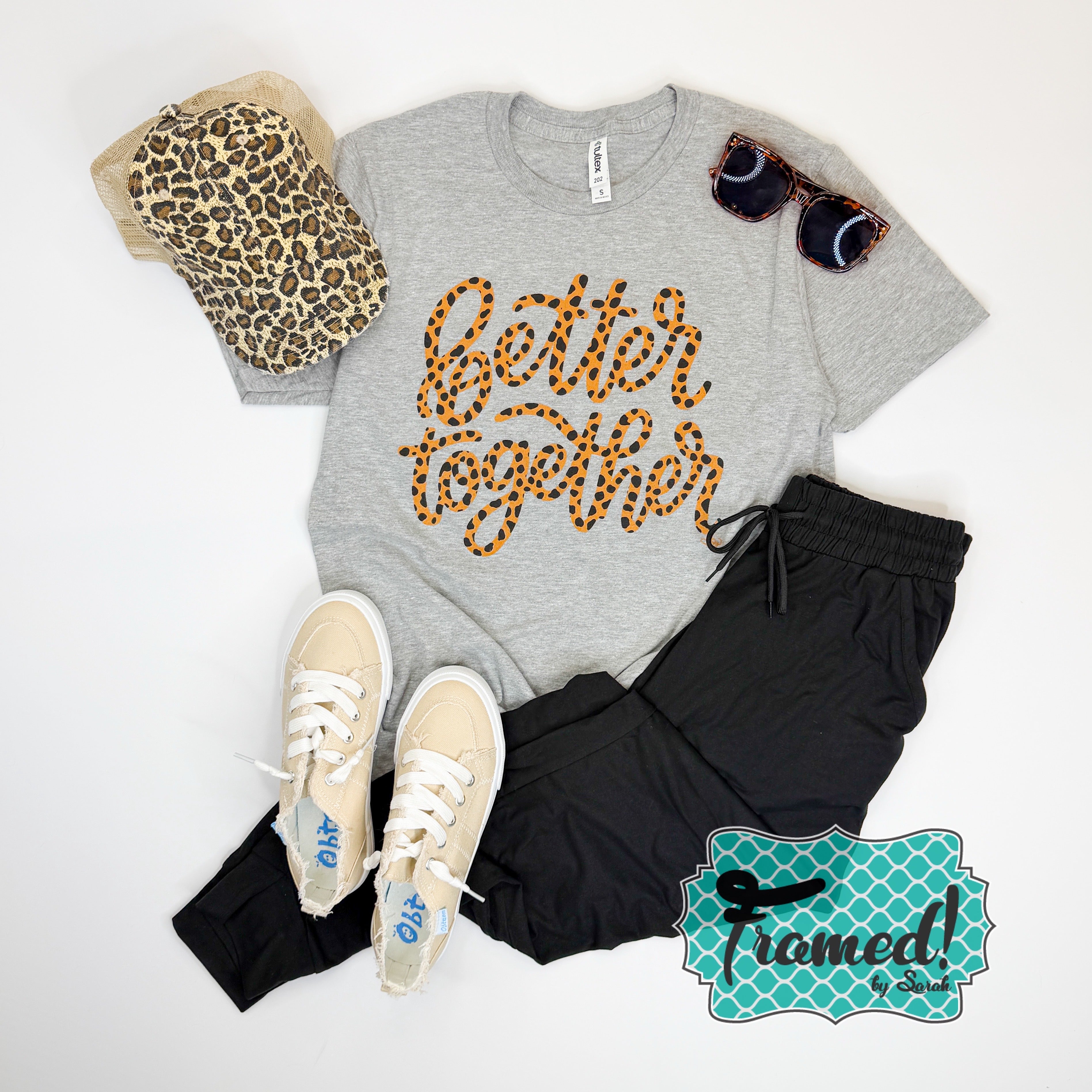 Better Together Leopard Graphic Tee