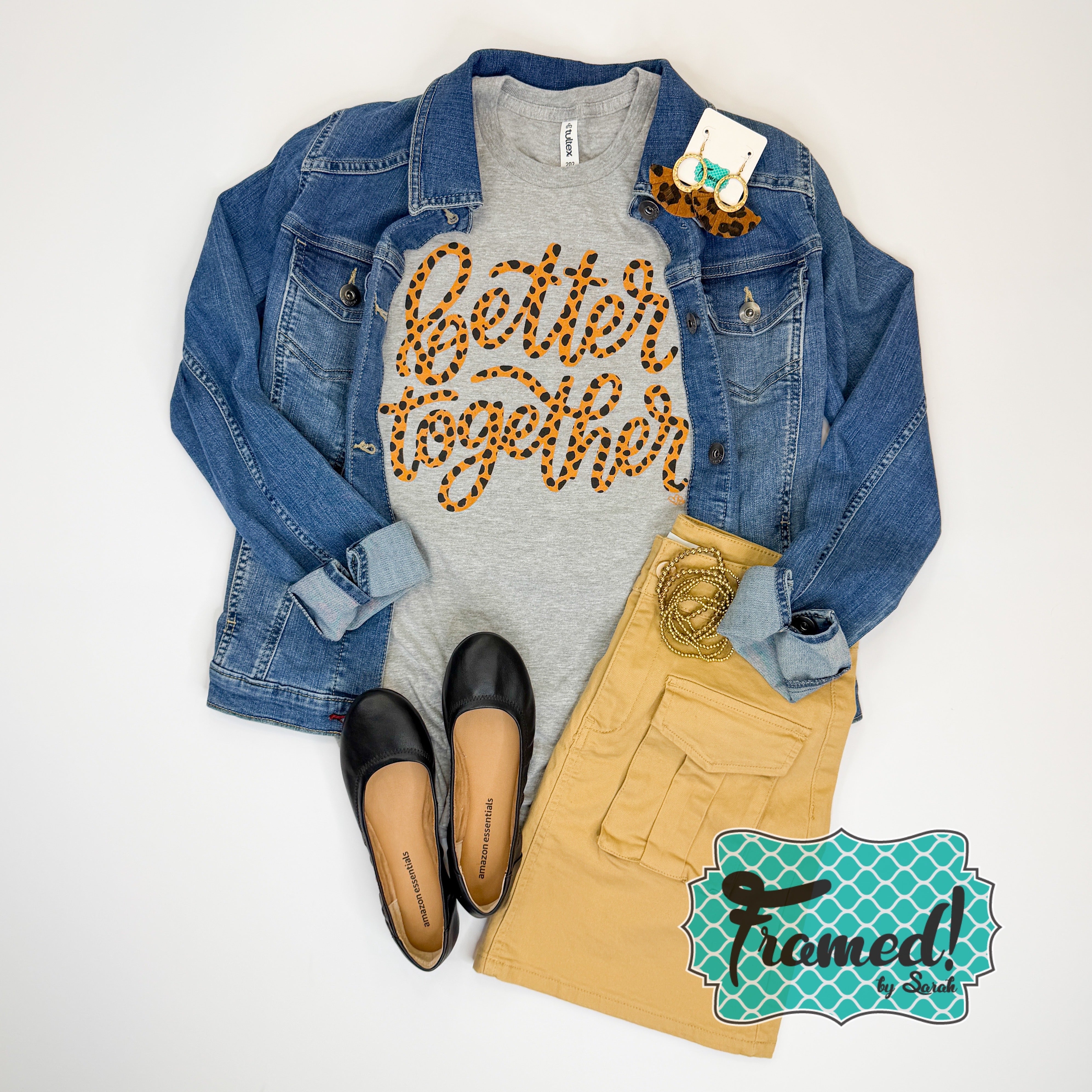 Better Together Leopard Graphic Tee