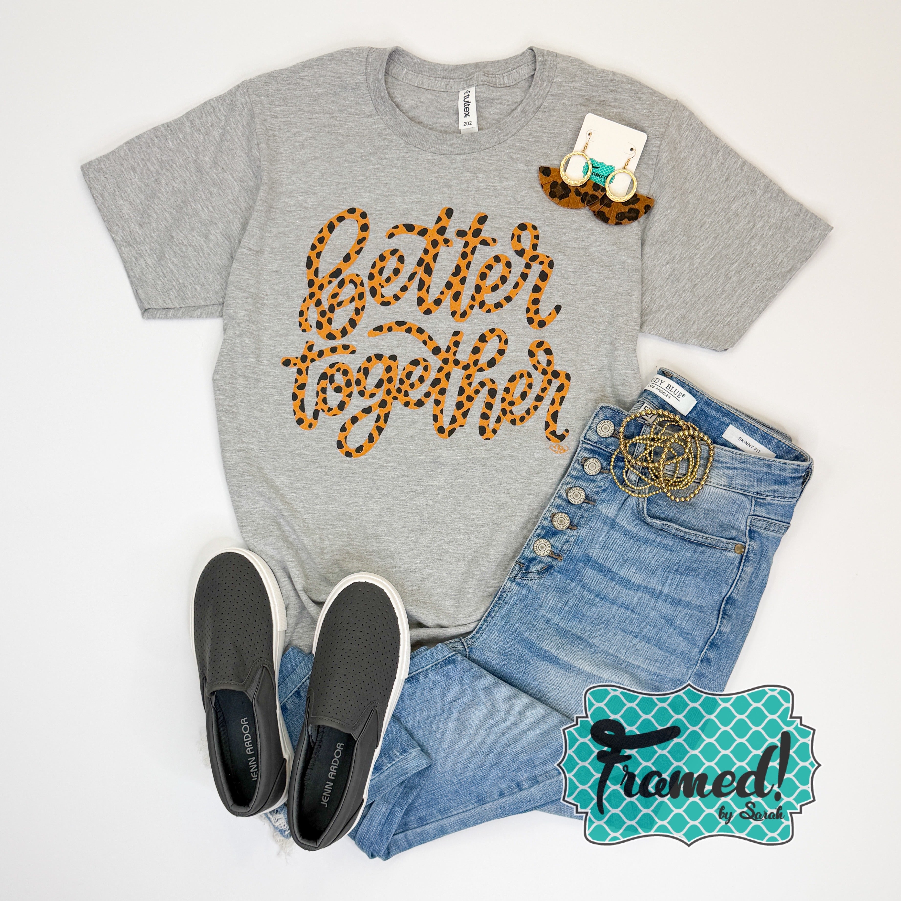 Better Together Leopard Graphic Tee