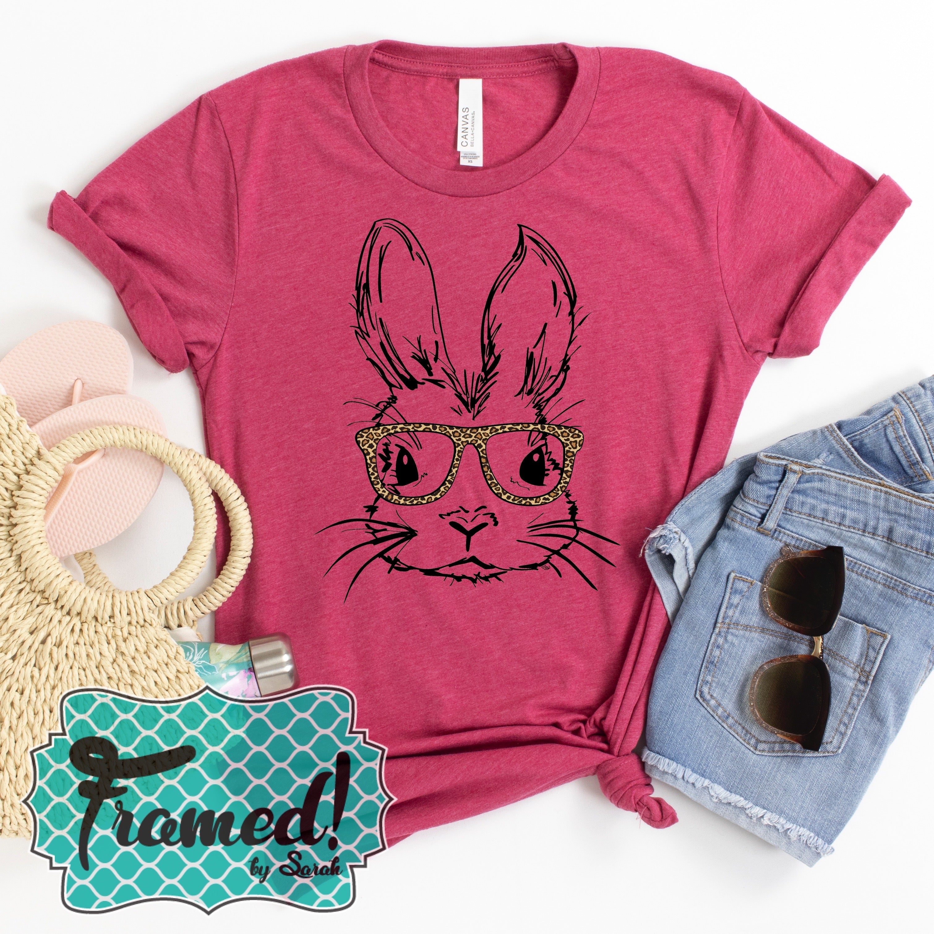 Berry 'Smart Bunny' Tee (Sm, XL & 3X only)