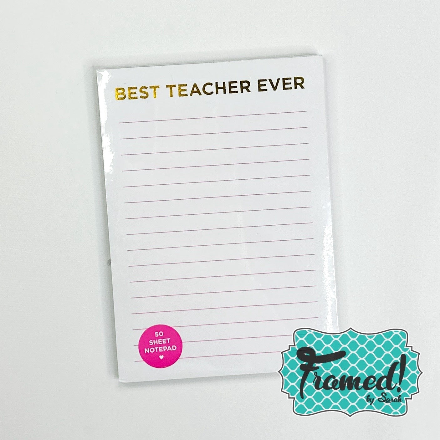 'Best Teacher Ever' Pen & Notepad Set