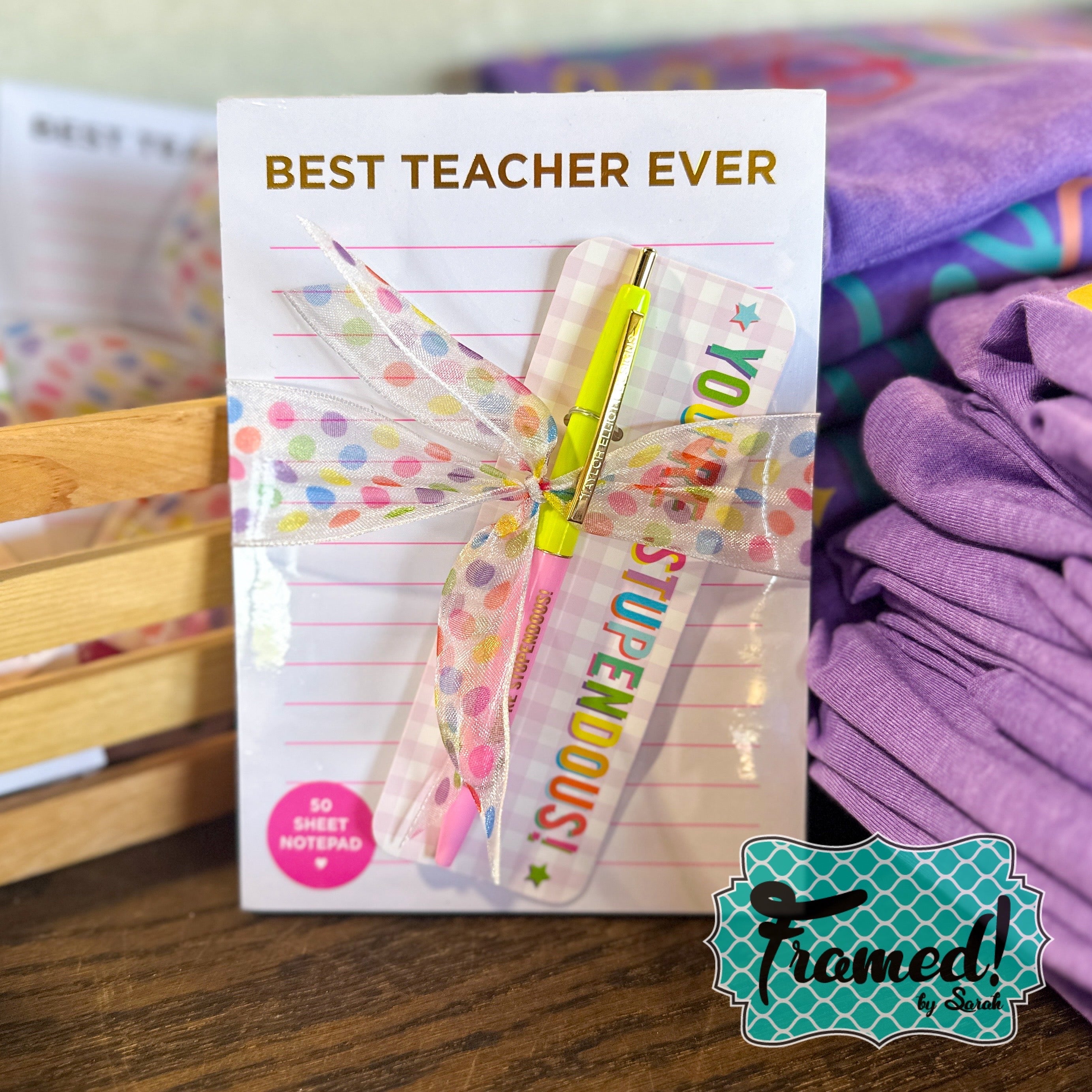 'Best Teacher Ever' Pen & Notepad Set