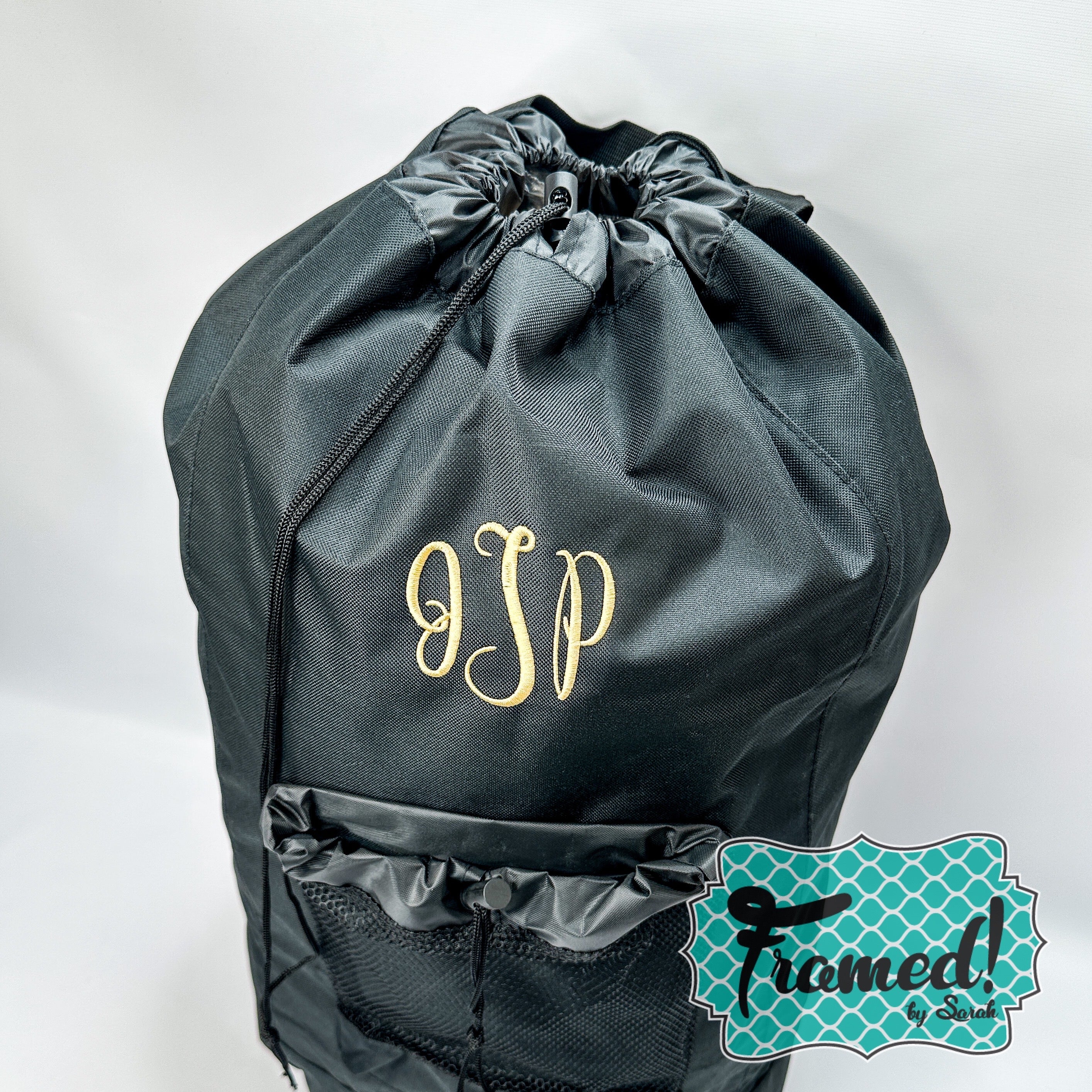 Black Backpack Laundry Bag