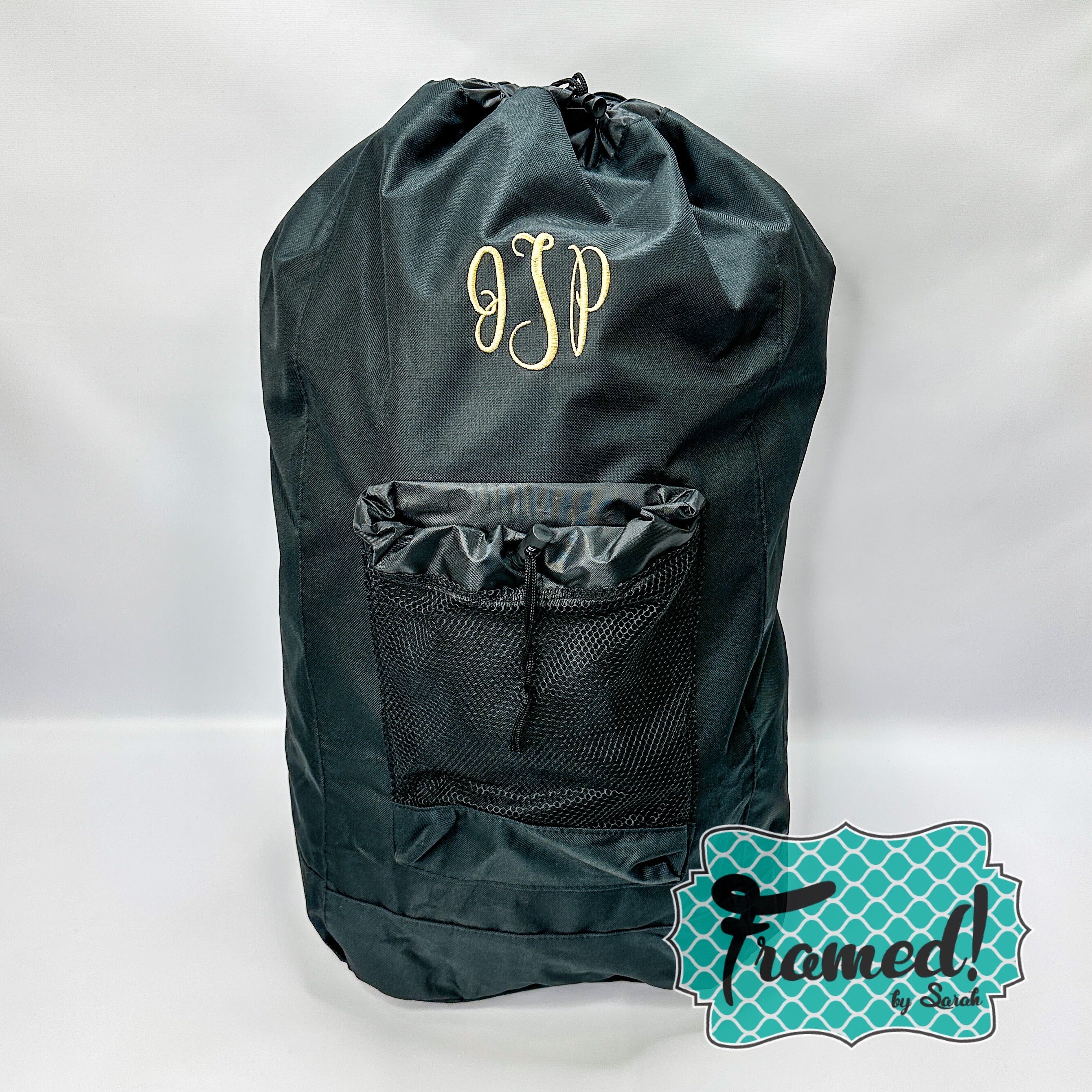 Black Backpack Laundry Bag