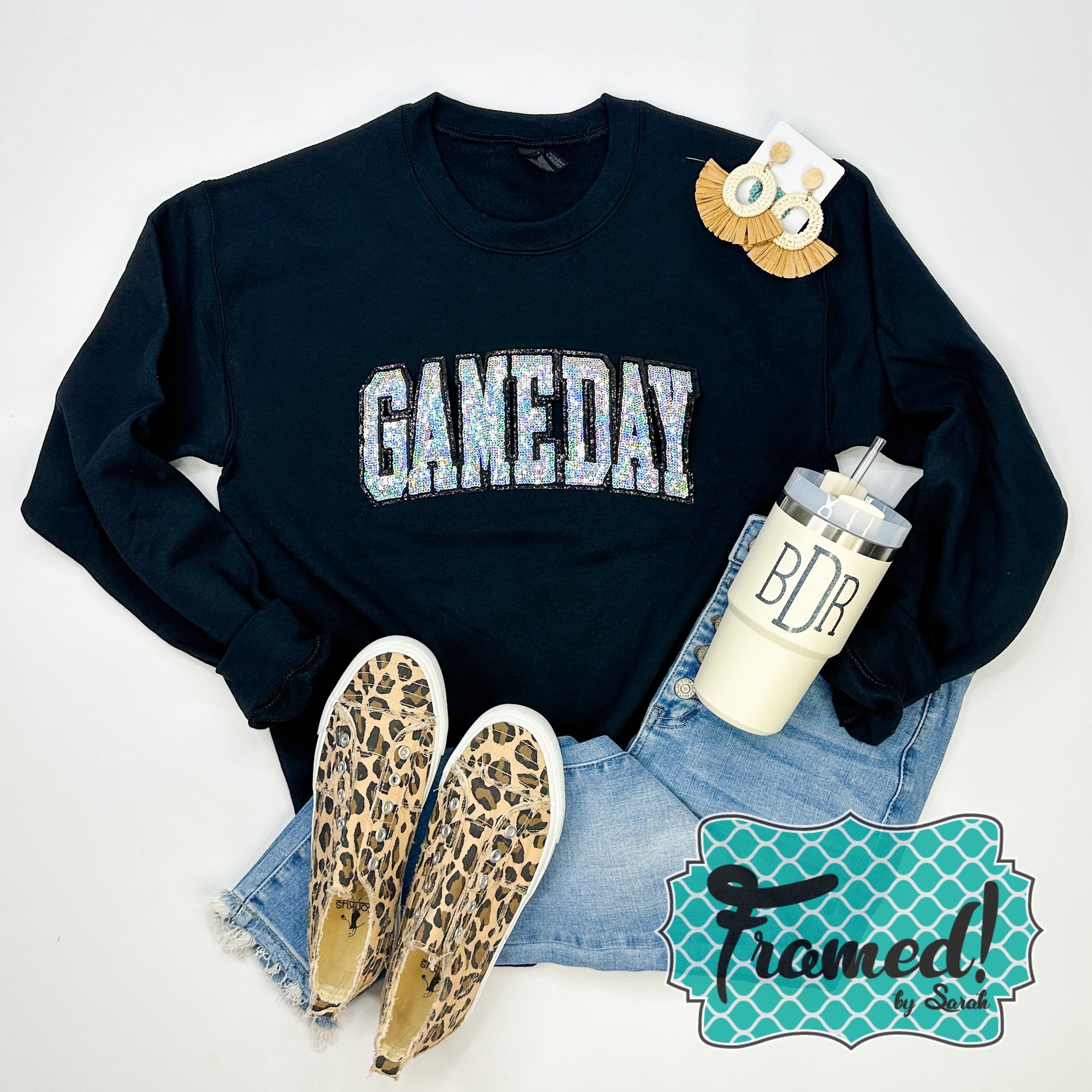 Glitter Game Day Sweatshirt