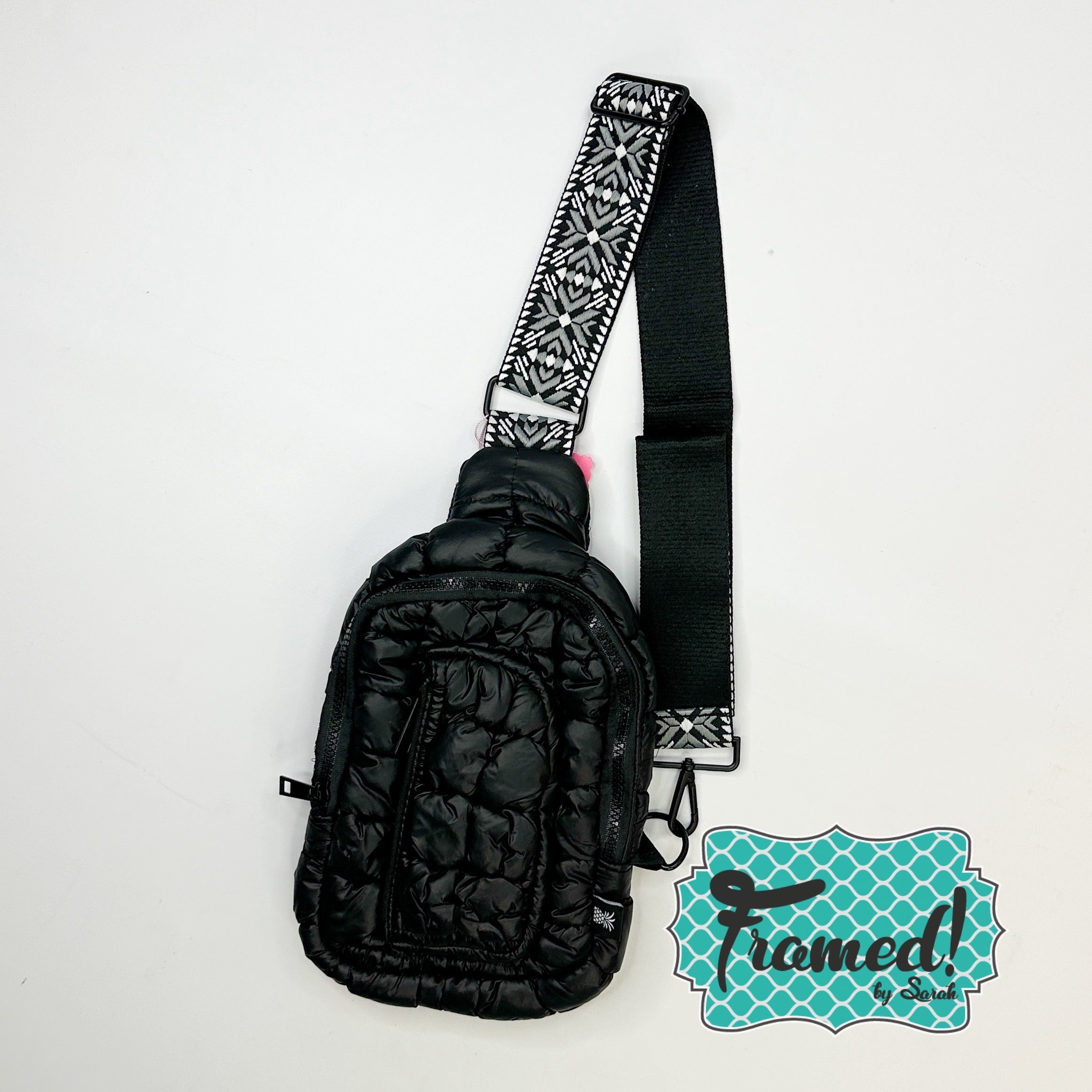 Black Puff Sling Bag