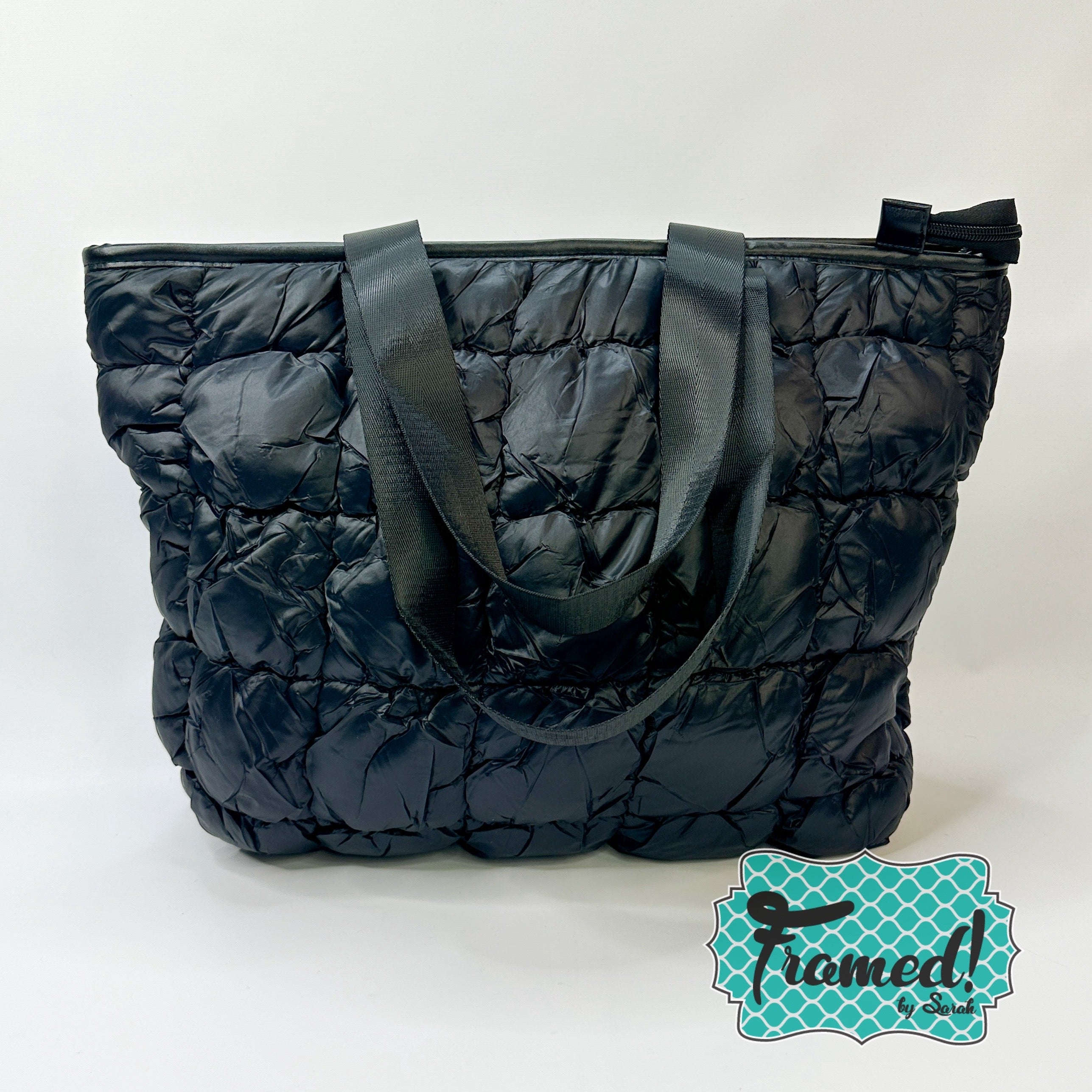 Black Puffer Tote